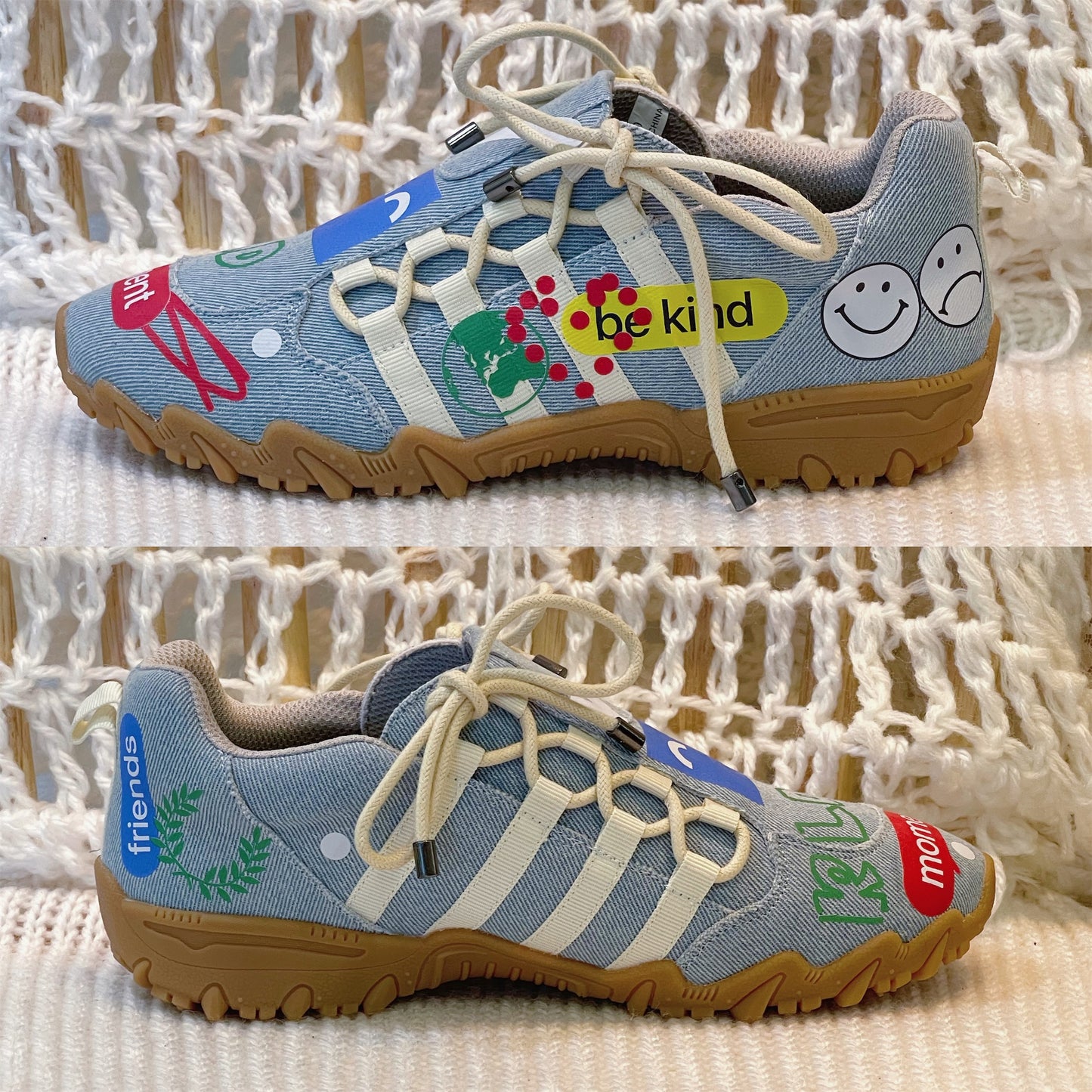 【Morio x yushokobayashiコラボレーションシューズ】Morio Double Bow / Denim / 23cm