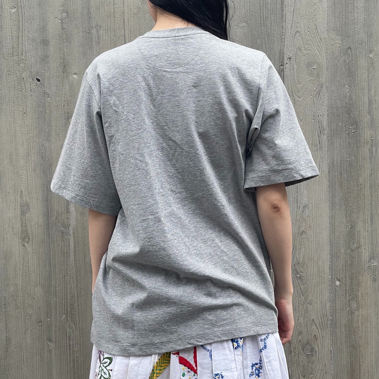 Kidding a rabbit T-shirt / GRAY / ラビットディテールトップ