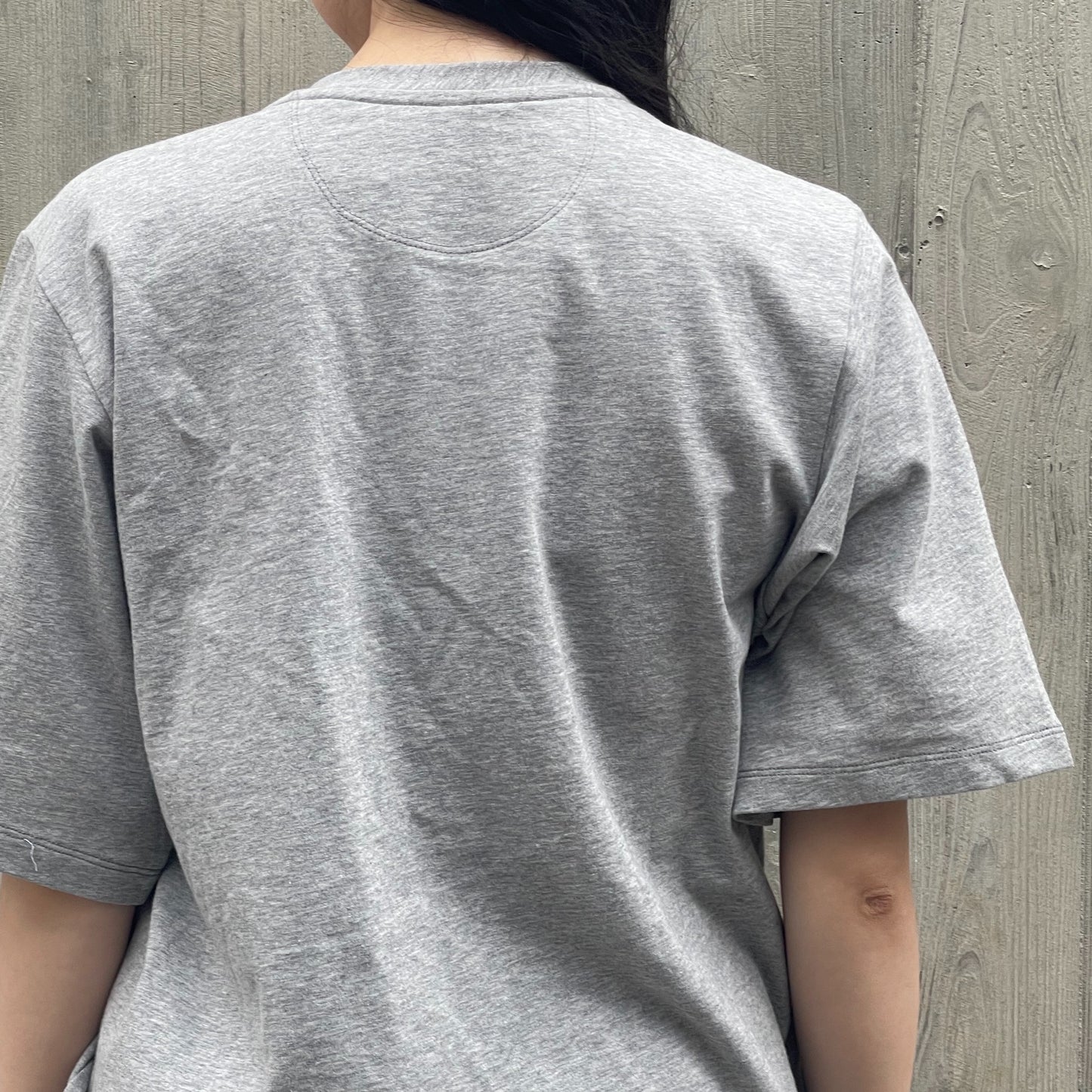 Kidding a rabbit T-shirt / GRAY / ラビットディテールトップ