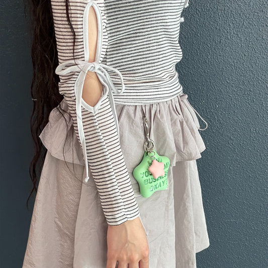 Strap Cut Out Top / White / ストラップカットアウトトップ