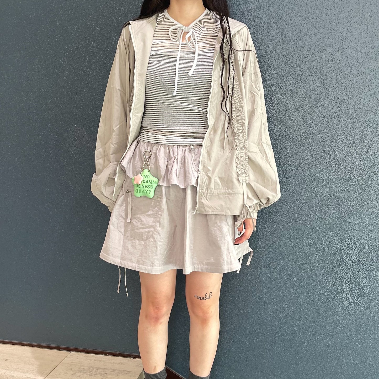 Strap Cut Out Top / White / ストラップカットアウトトップ