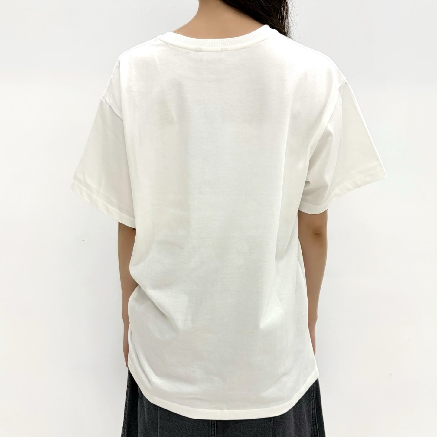 Cry Eyes Half Sleeve Top / White / グラフィックTシャツ