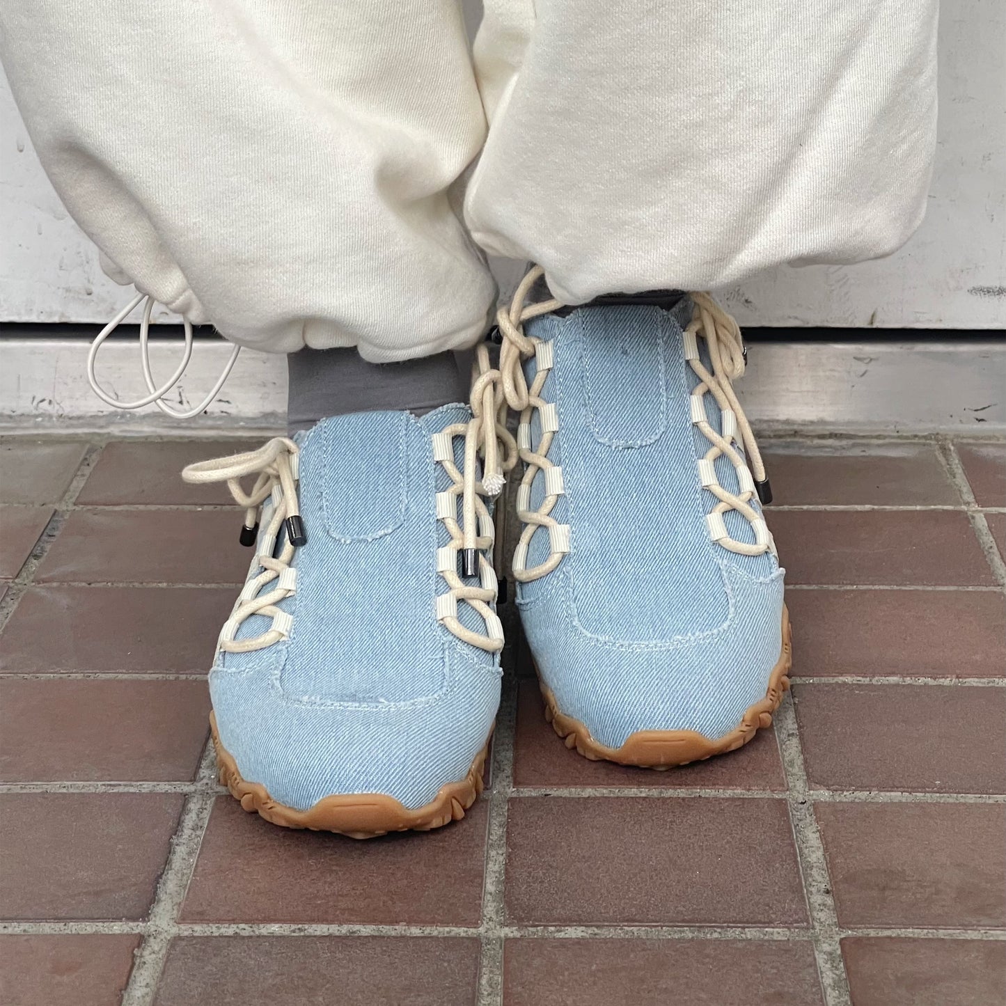 Double Bow / Denim / yushokobayashiスニーカー