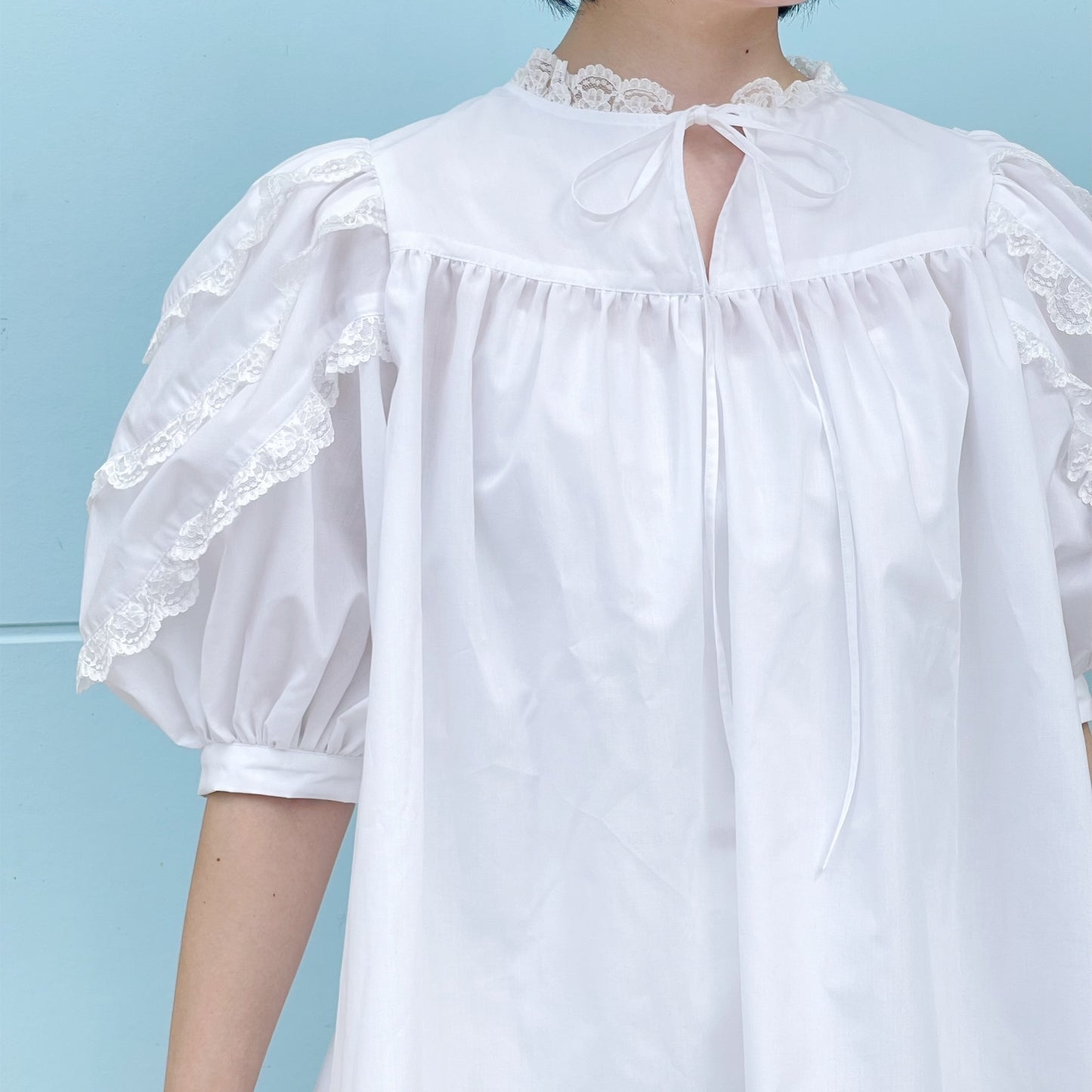 【SHEEP LIMITED】lace blouse / white / レースブラウス
