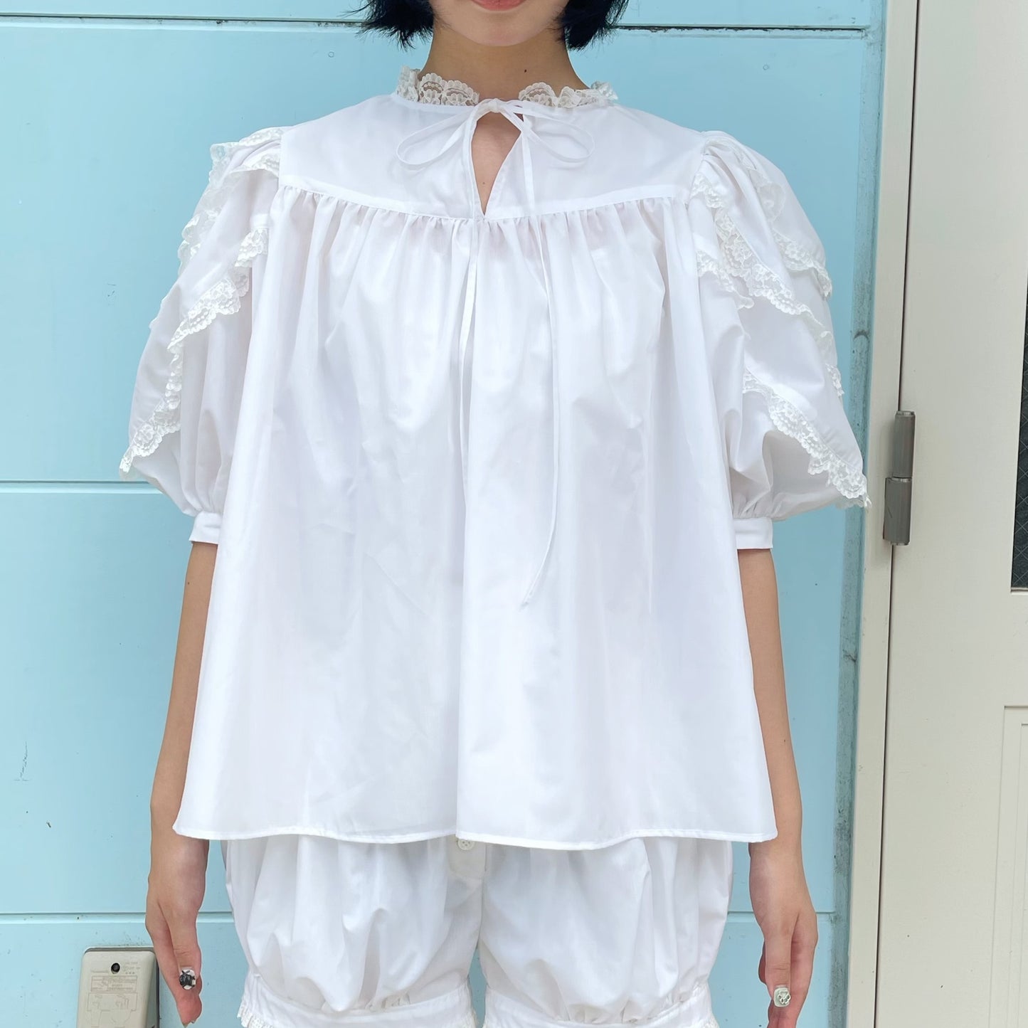 【SHEEP LIMITED】lace blouse / white / レースブラウス