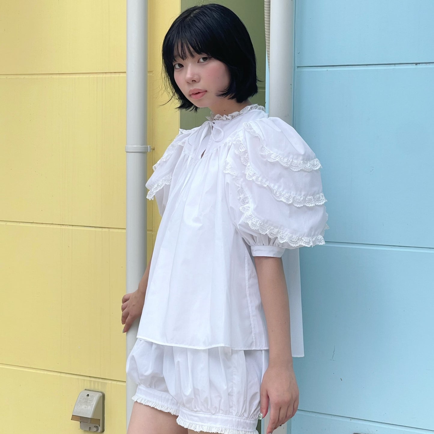【SHEEP LIMITED】lace blouse / white / レースブラウス