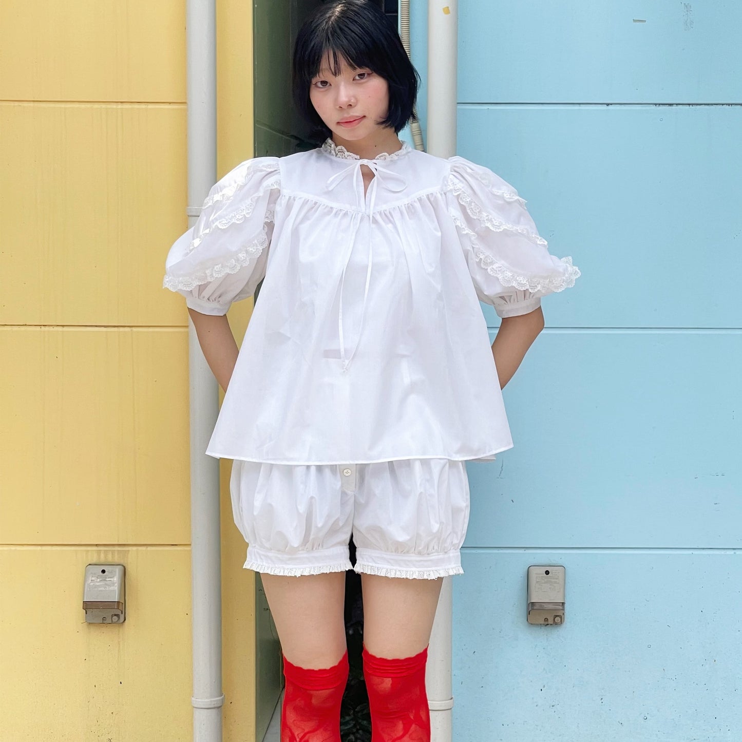【SHEEP LIMITED】lace blouse / white / レースブラウス