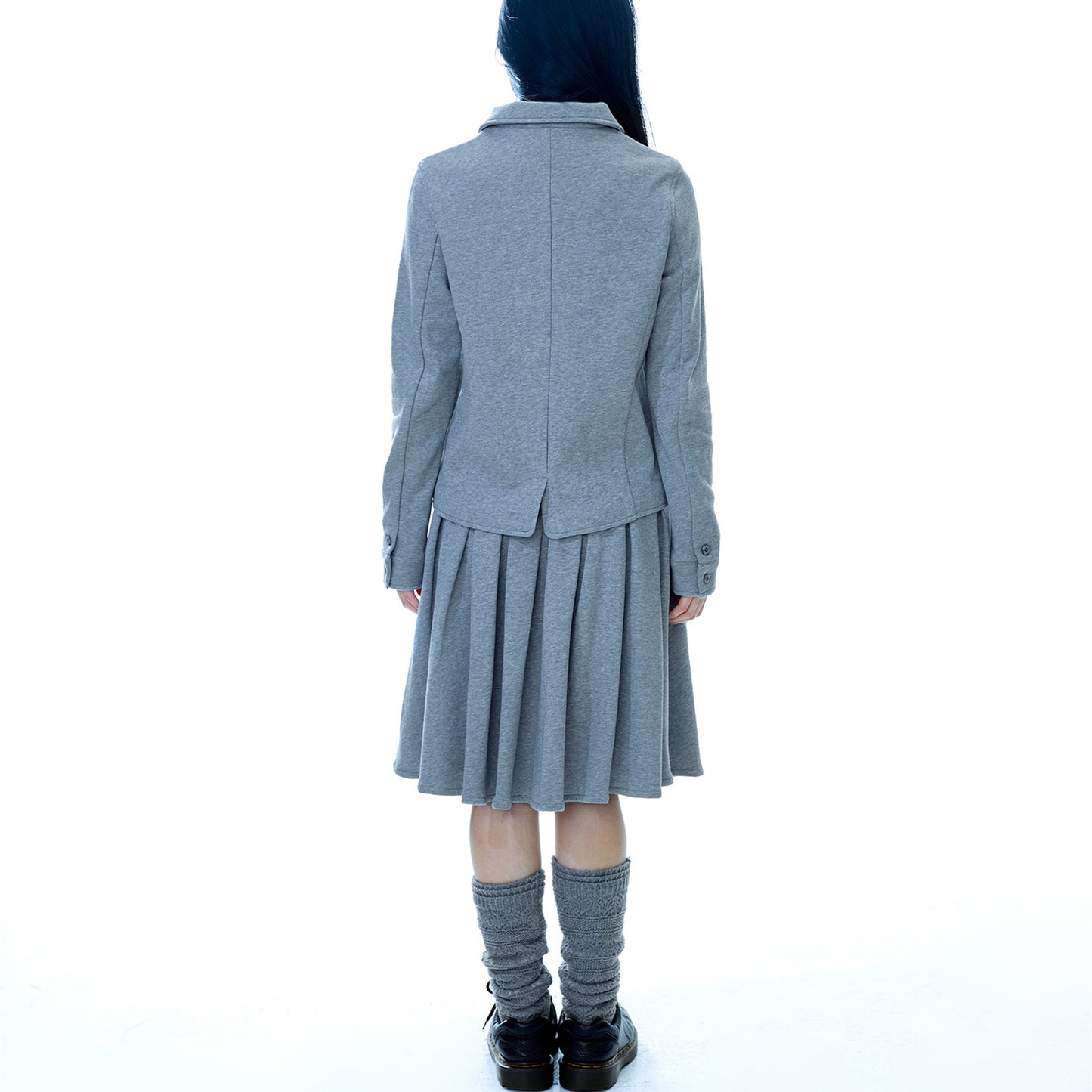 COZY SWEAT WRAP SKIRT / MELANGE GREY / スウェットラップスカート