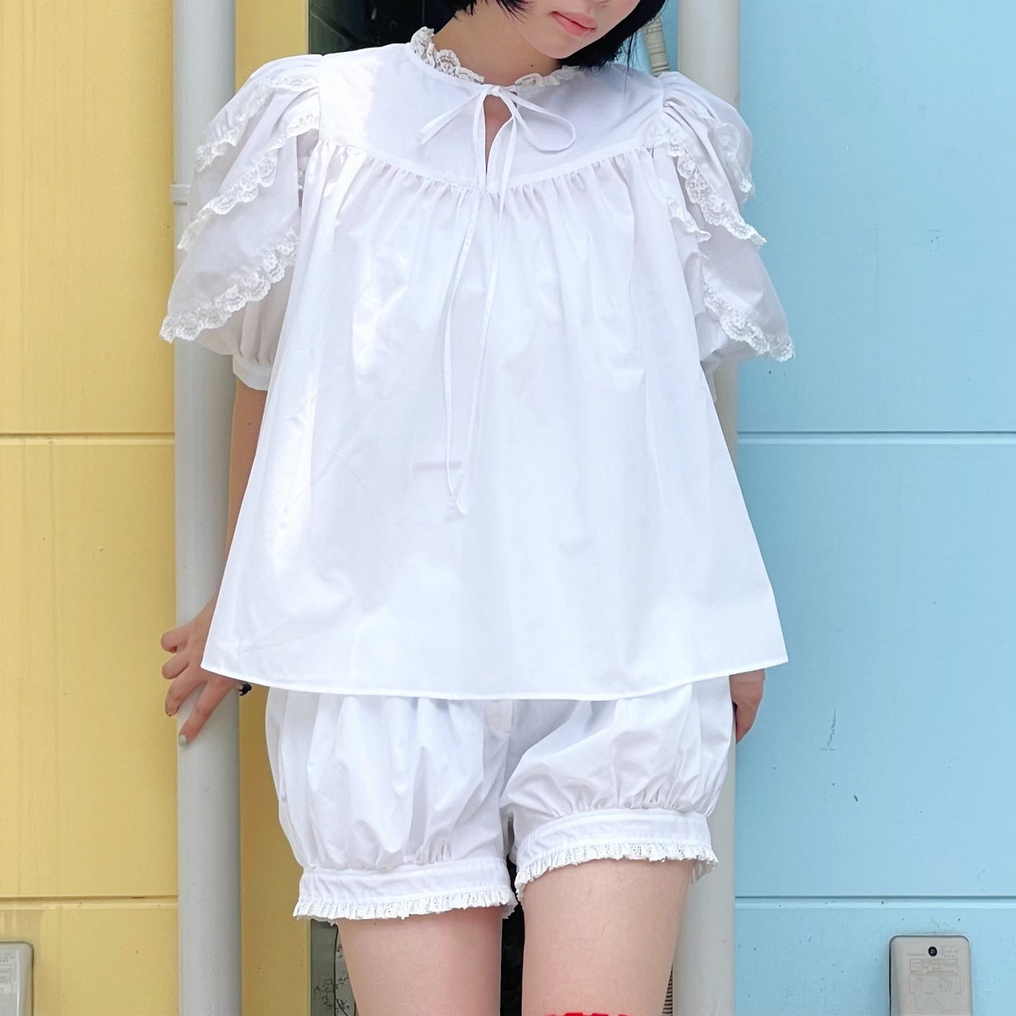 【SHEEP LIMITED】lace blouse / white / レースブラウス