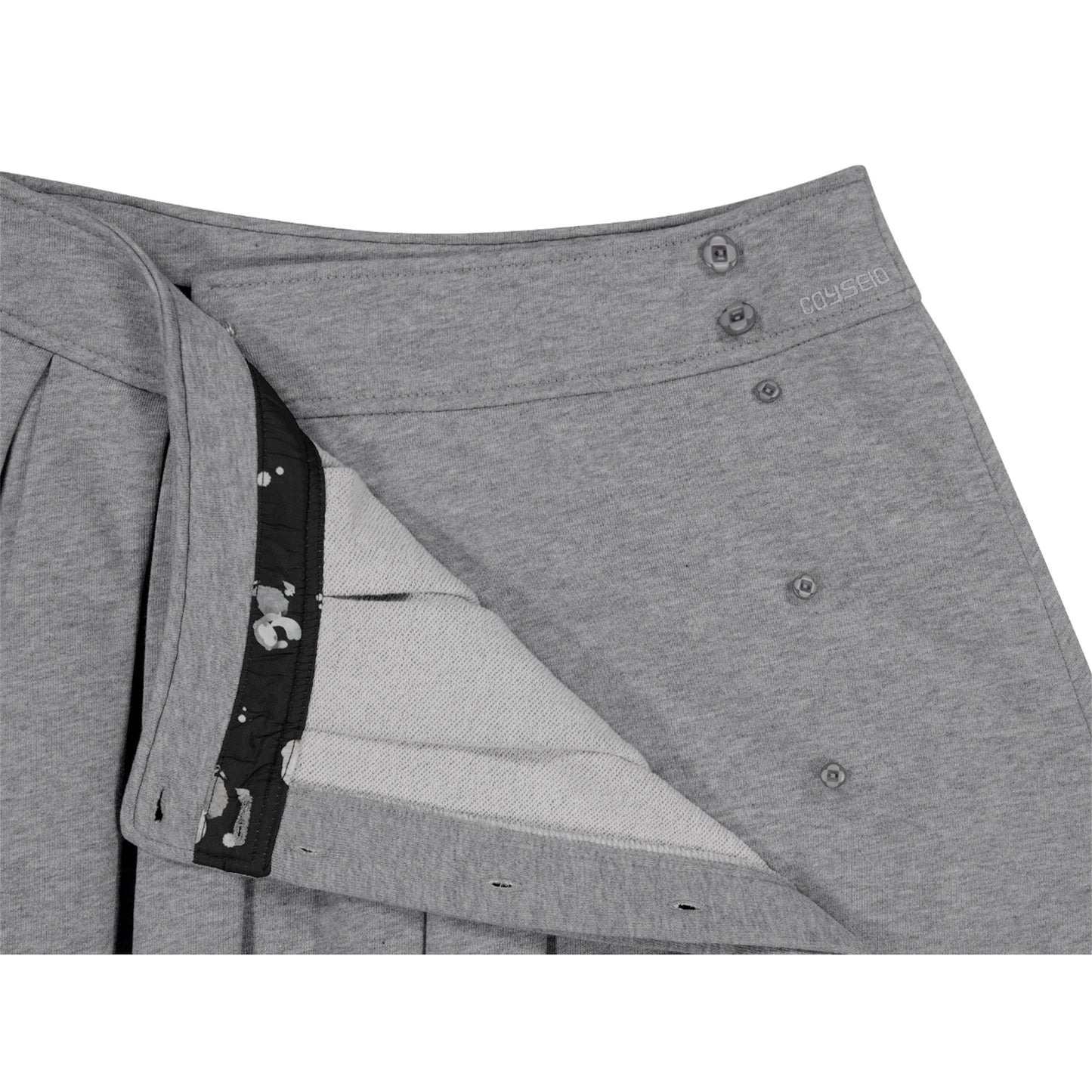 COZY SWEAT WRAP SKIRT / MELANGE GREY / スウェットラップスカート