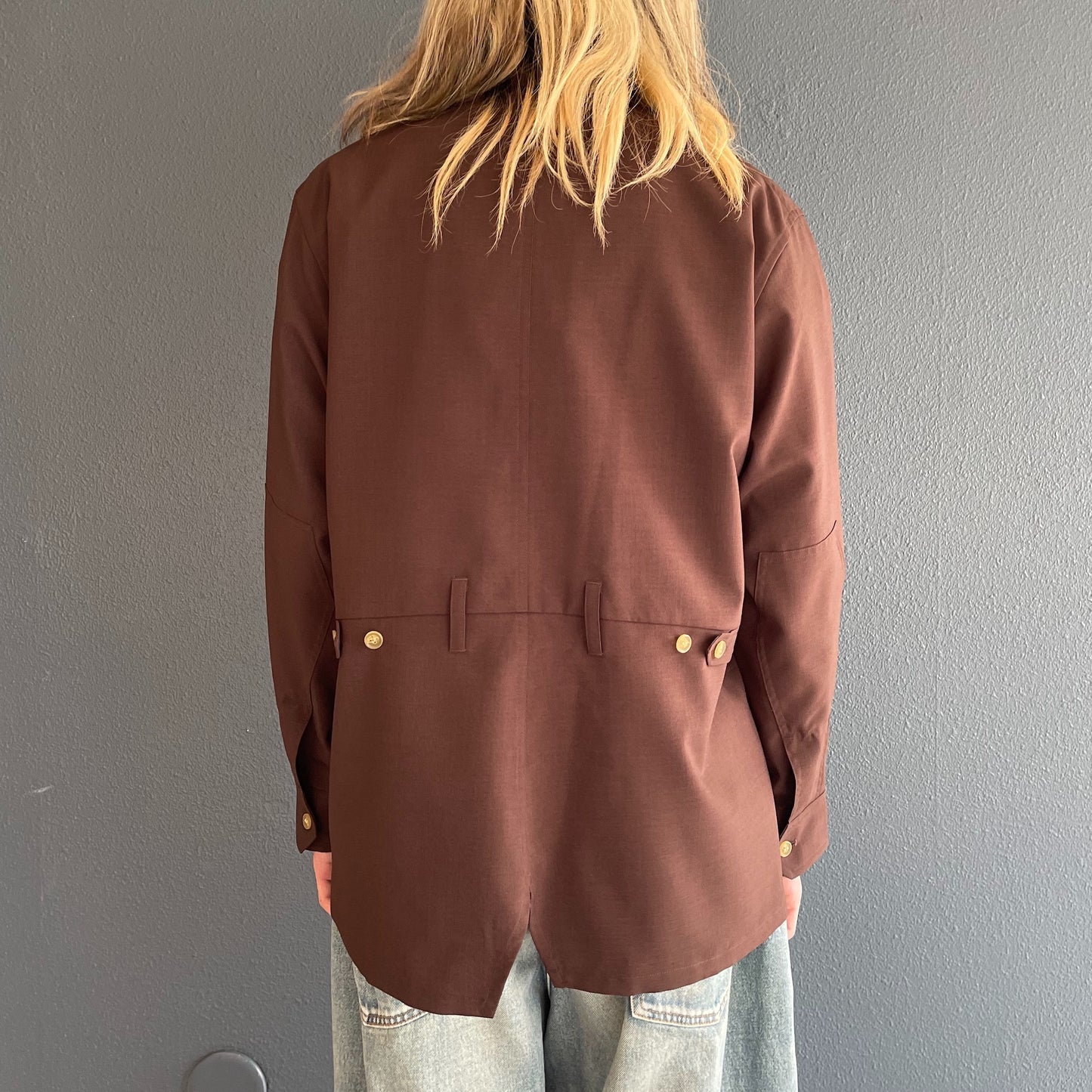 All-in-one Jumper / Brown / ダブルジップジャンパー