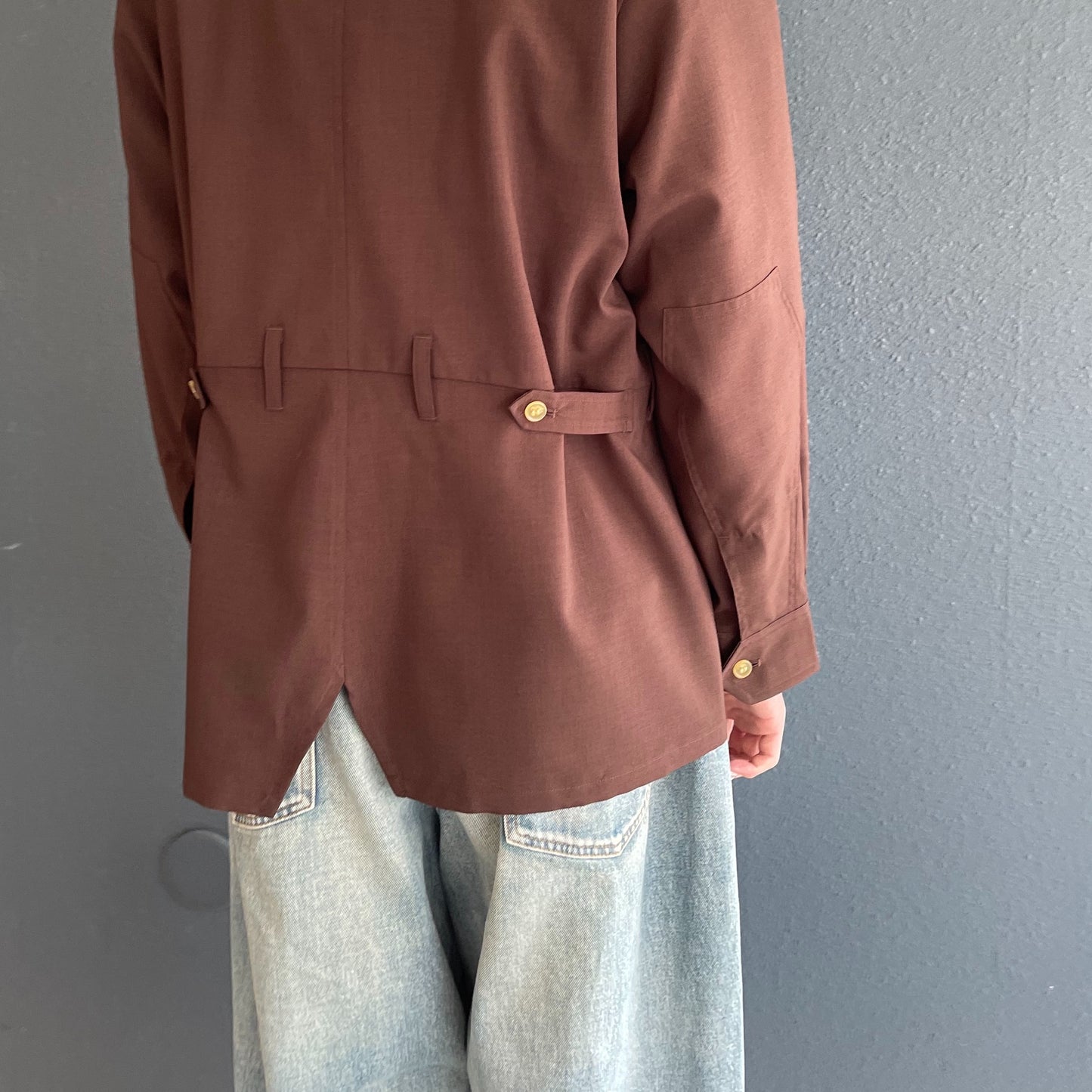 All-in-one Jumper / Brown / ダブルジップジャンパー