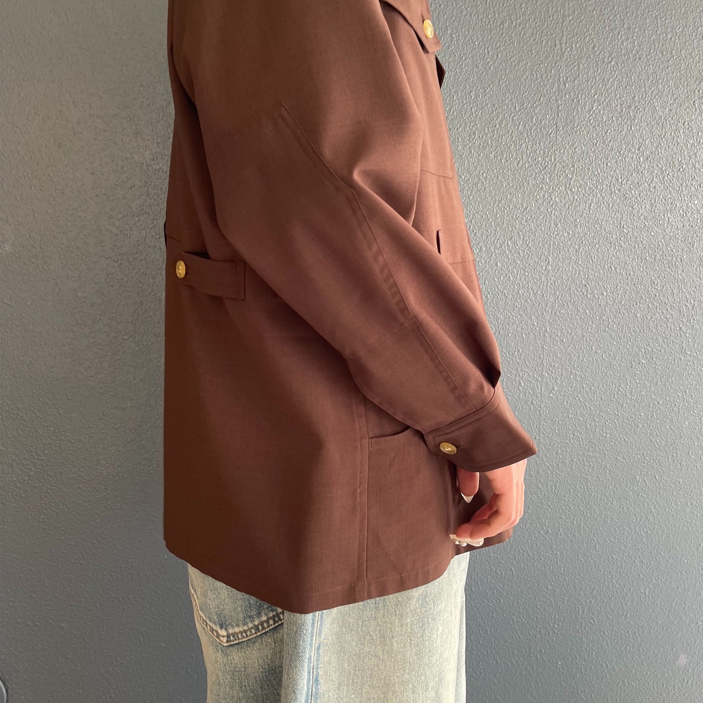 All-in-one Jumper / Brown / ダブルジップジャンパー