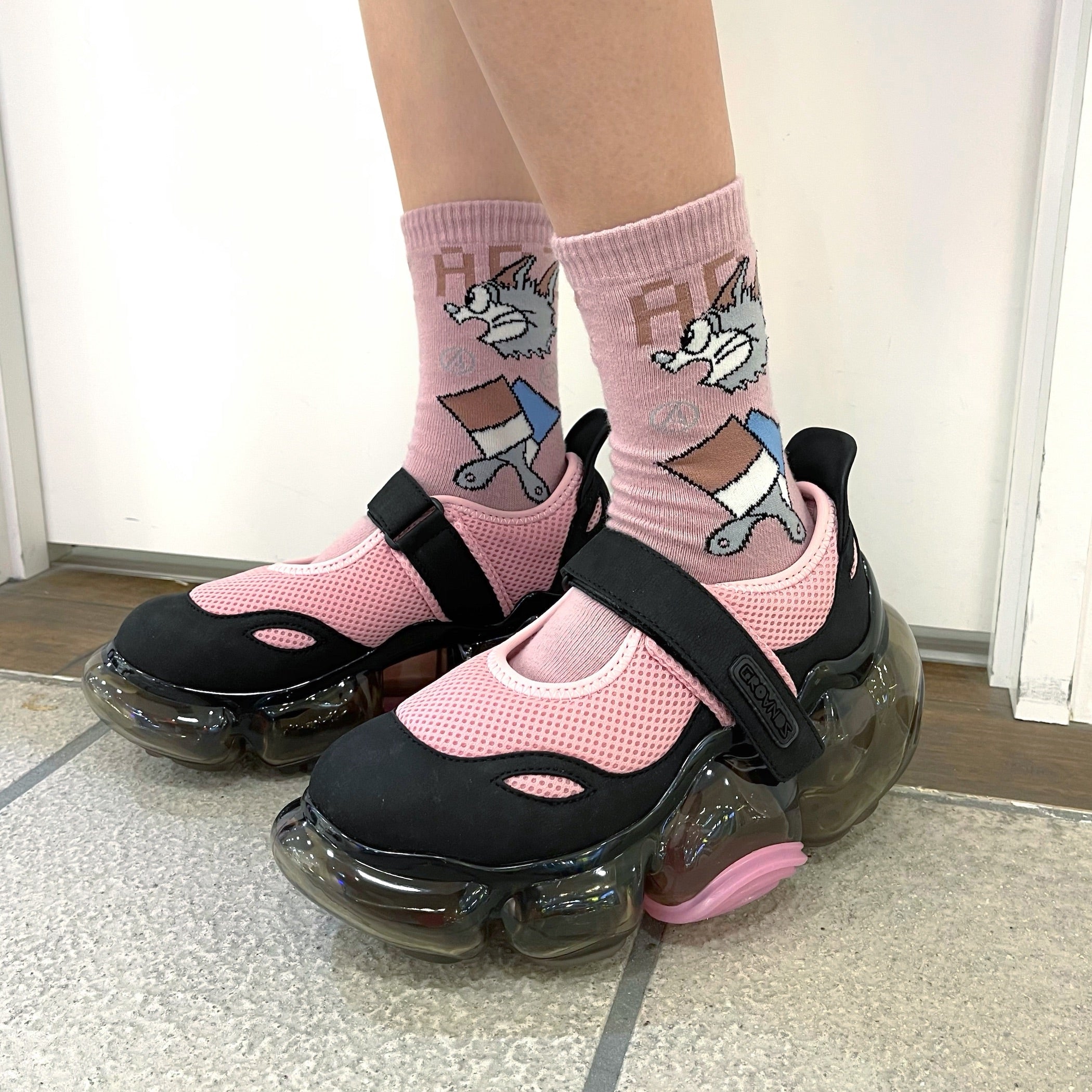 SOCKS/ A2Z / ZTMY / PINK / グラフィック靴下 | シープ / SHEEP | BODYSONG.