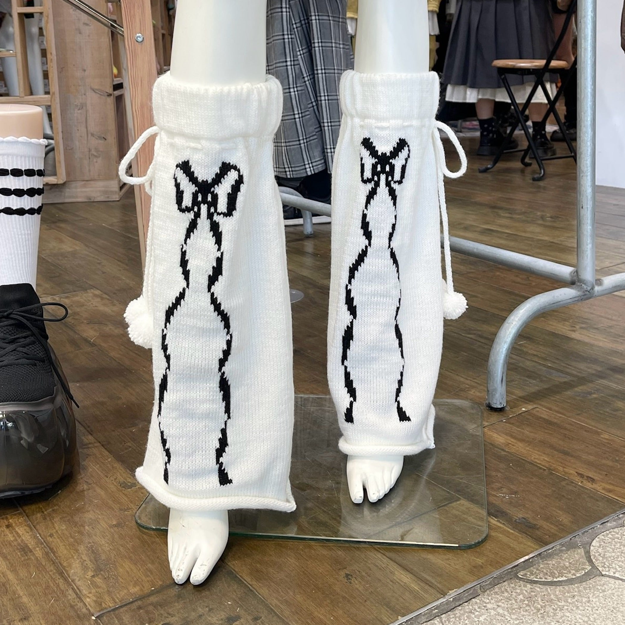 リボンニーハイレッグウォーマーHIDOLATRALTHEODOL