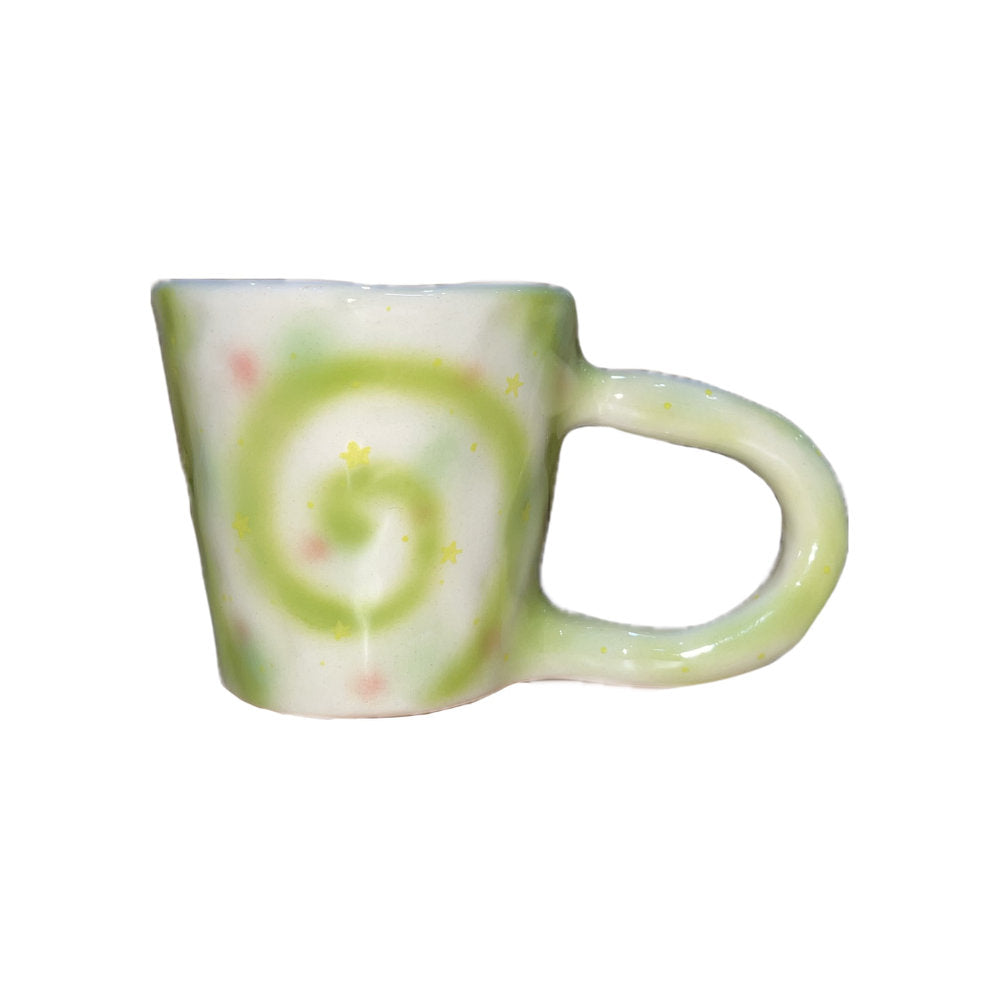 Green spiral ugly mug / グリーンスパイラルマグカップ