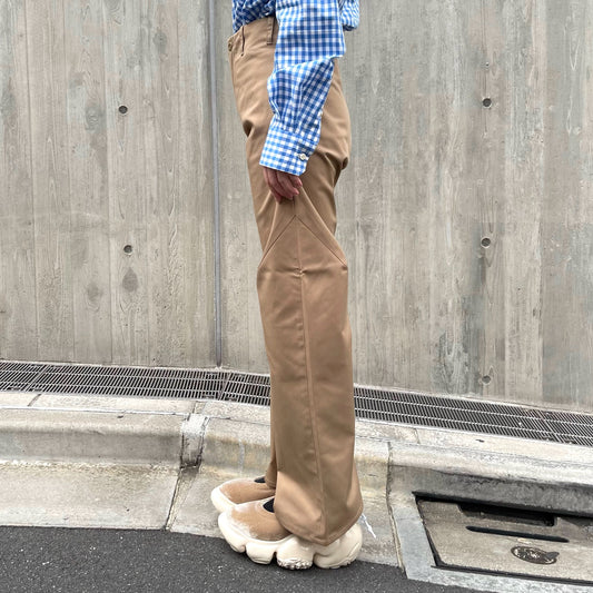 Tapered Straight Pants / Beige Brown /シルエットパンツ
