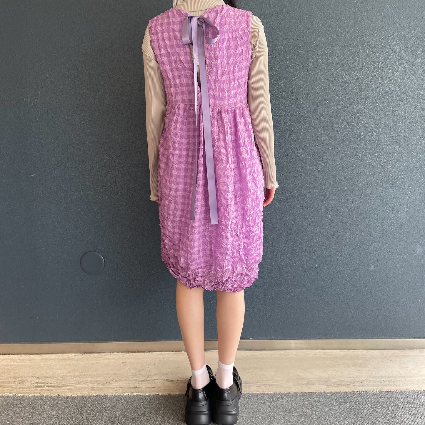 Shrink Dress / Purple / シュリンクドレス