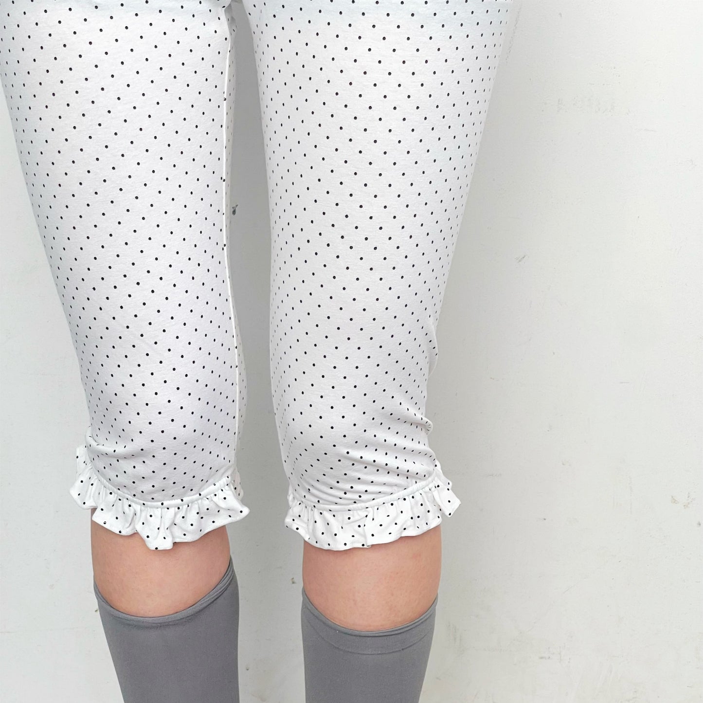 Manon leggings / White / ひざ丈レギンス