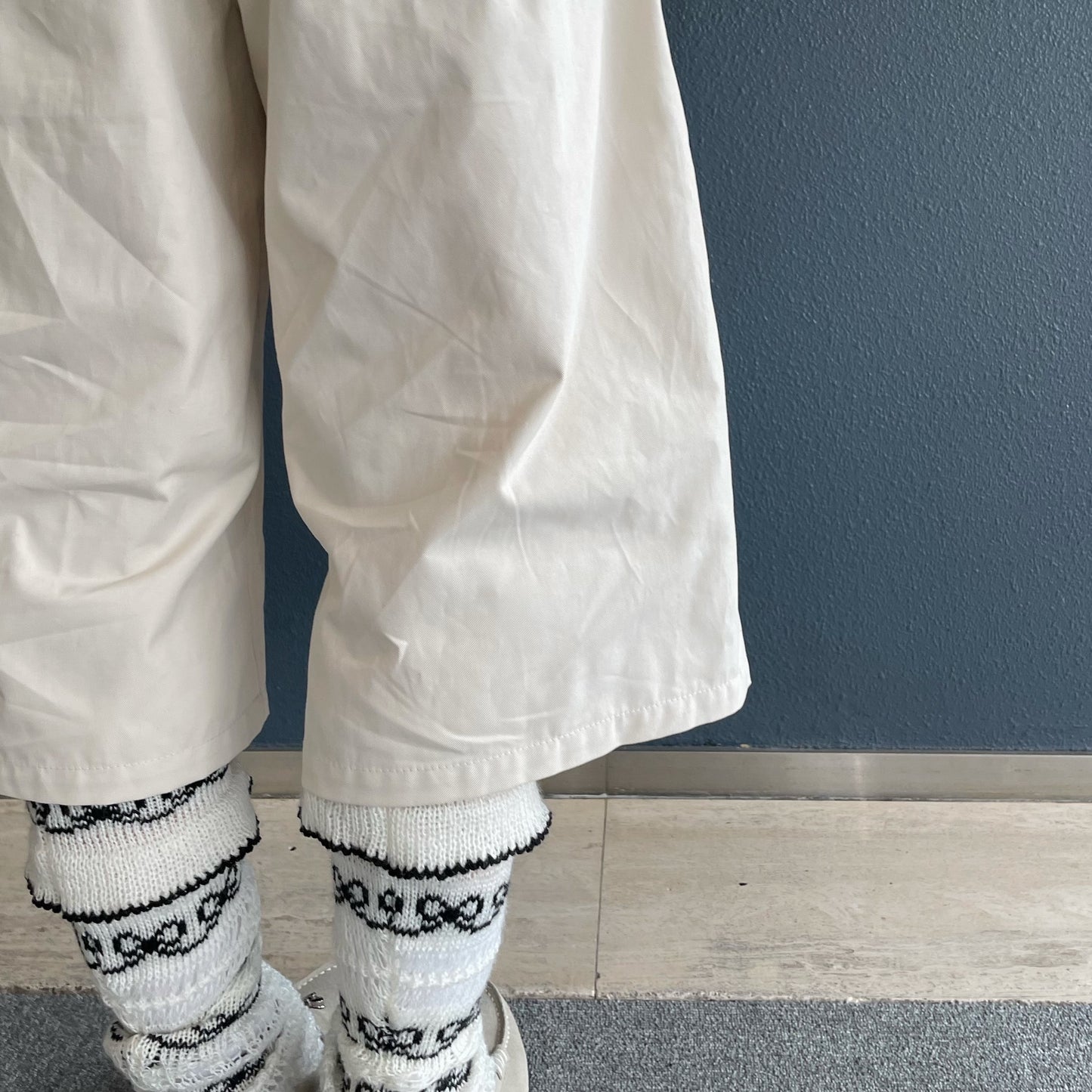 Brief boxers tucked pants / Ivory / ボクサータックパンツ