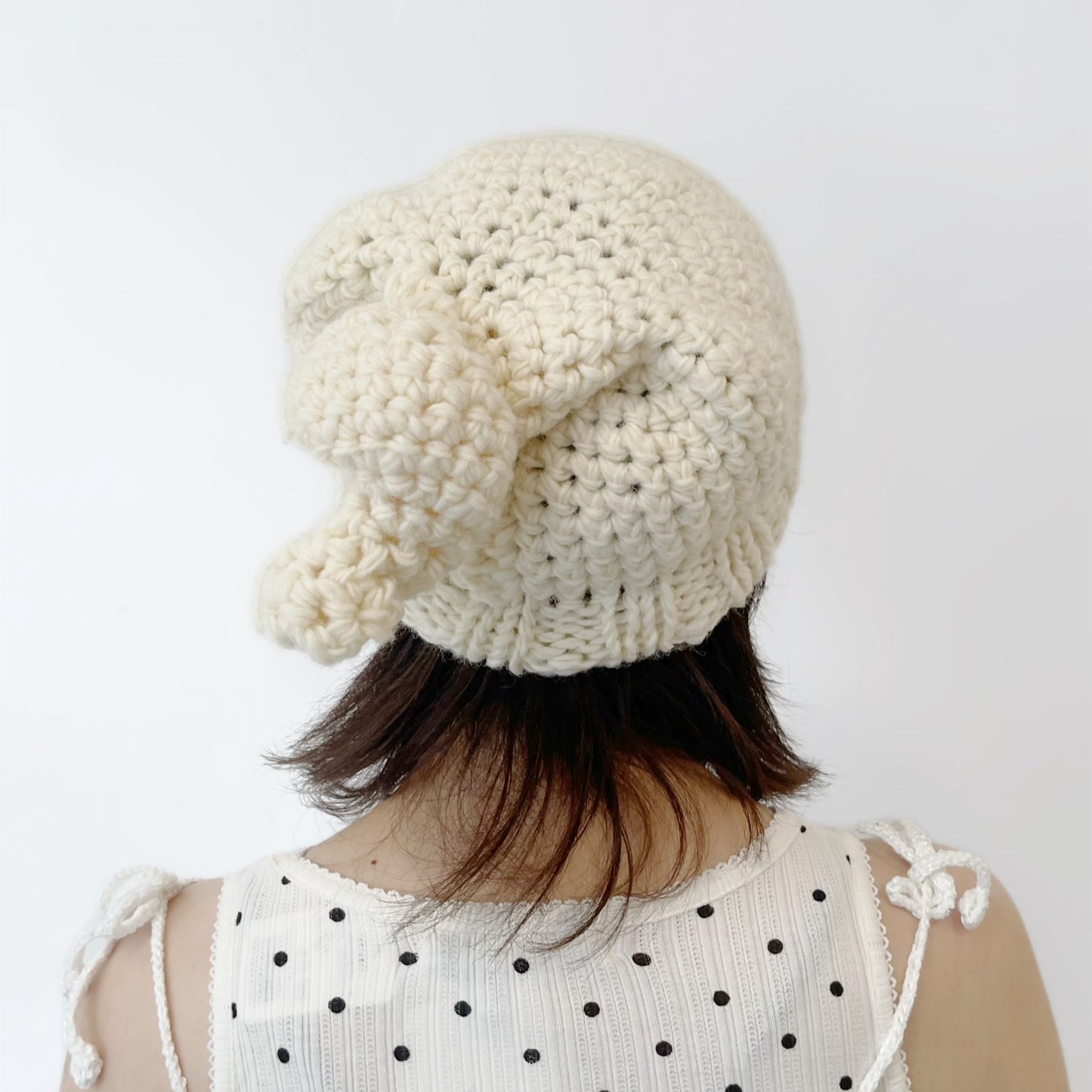 ソフトクリームbeanie / white / ソフトクリームビーニー