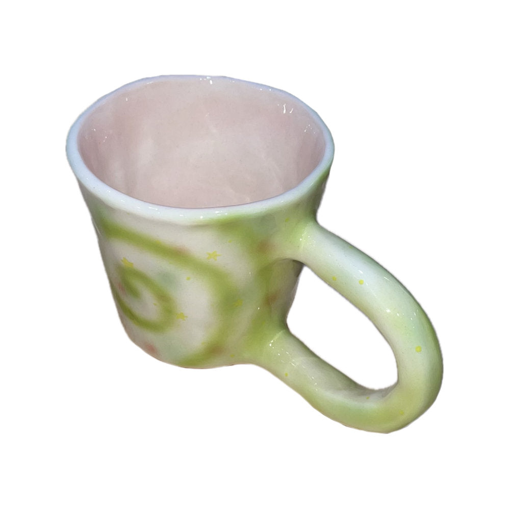 Green spiral ugly mug / グリーンスパイラルマグカップ