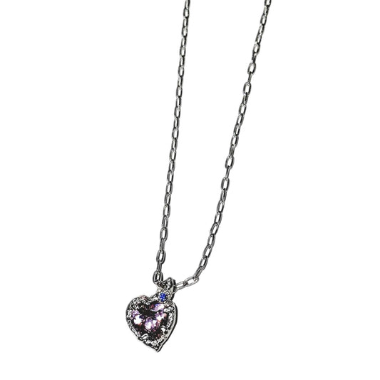 heart necklace / zirconia / ハートネックレス