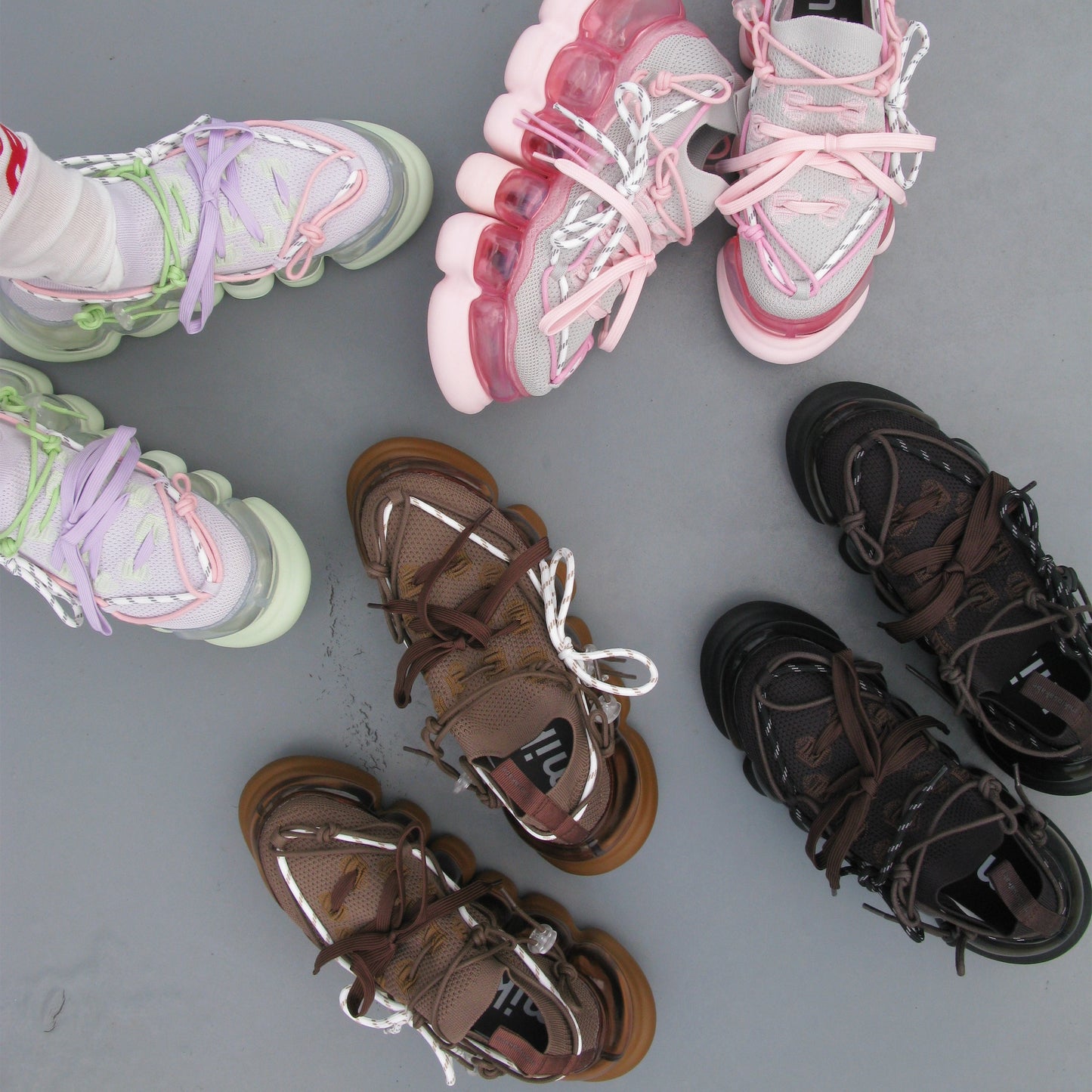 JEWELRY ARK CONFUSING Ⅱ / BROWN / MIKIOSAKABEスニーカー