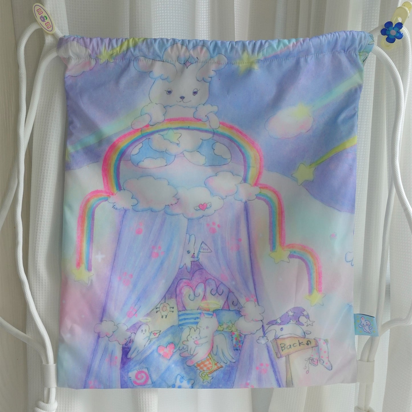 Collaboration Limited Edition Drawstring Bag / plasticpeco / ナップサック