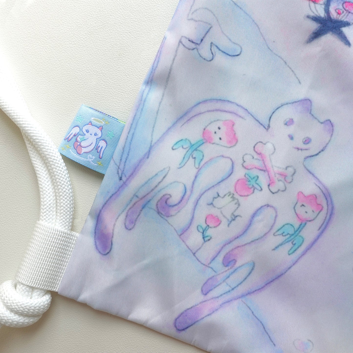 Collaboration Limited Edition Drawstring Bag / plasticpeco / ナップサック