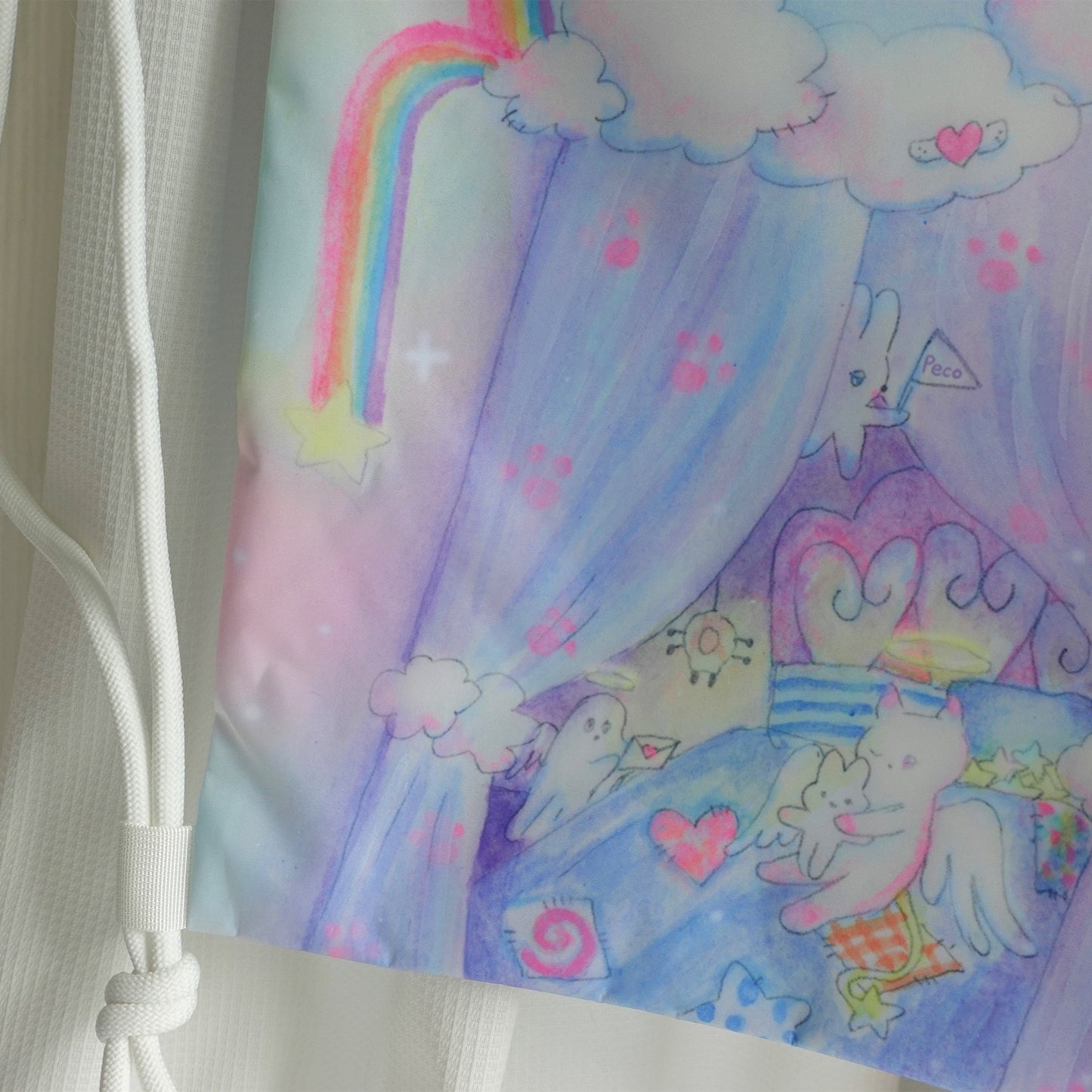 Collaboration Limited Edition Drawstring Bag / plasticpeco / ナップサック
