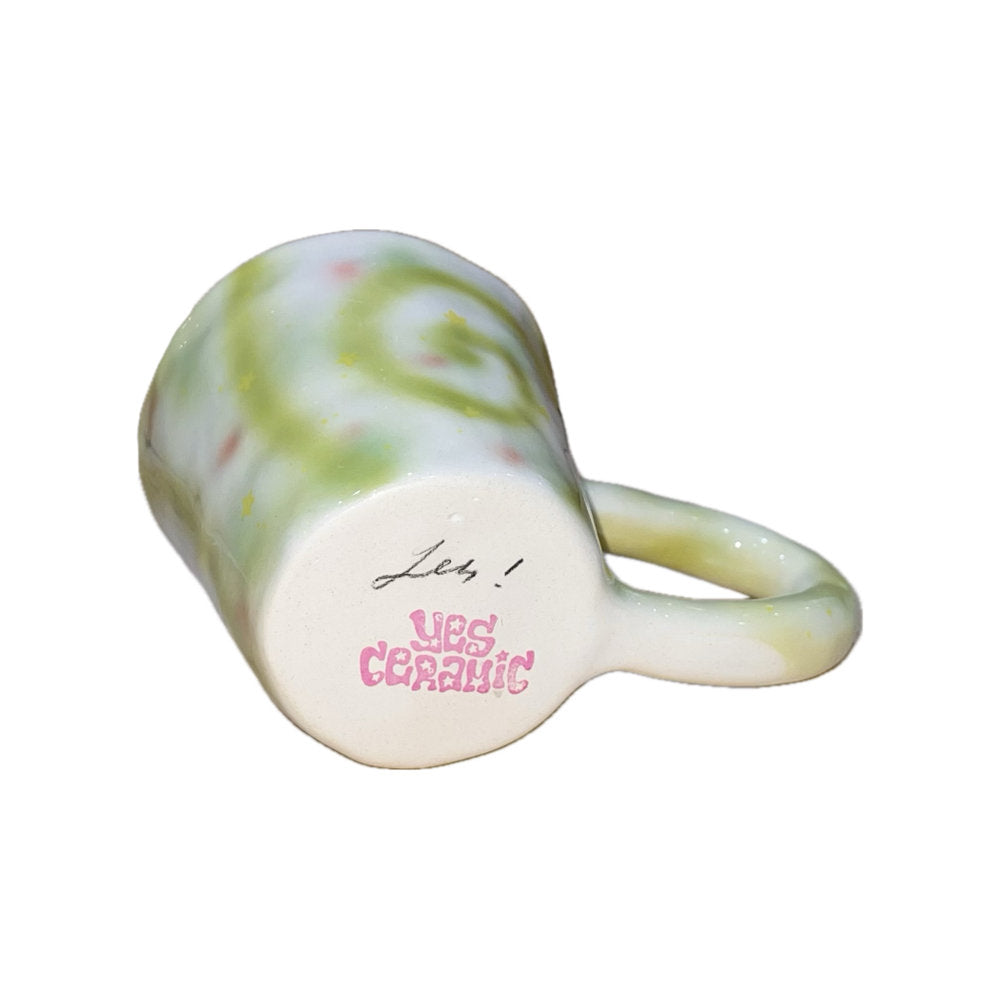 Green spiral ugly mug / グリーンスパイラルマグカップ