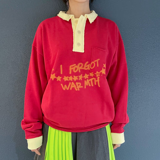 Curly Polo / Red / カーリースウェットポロ