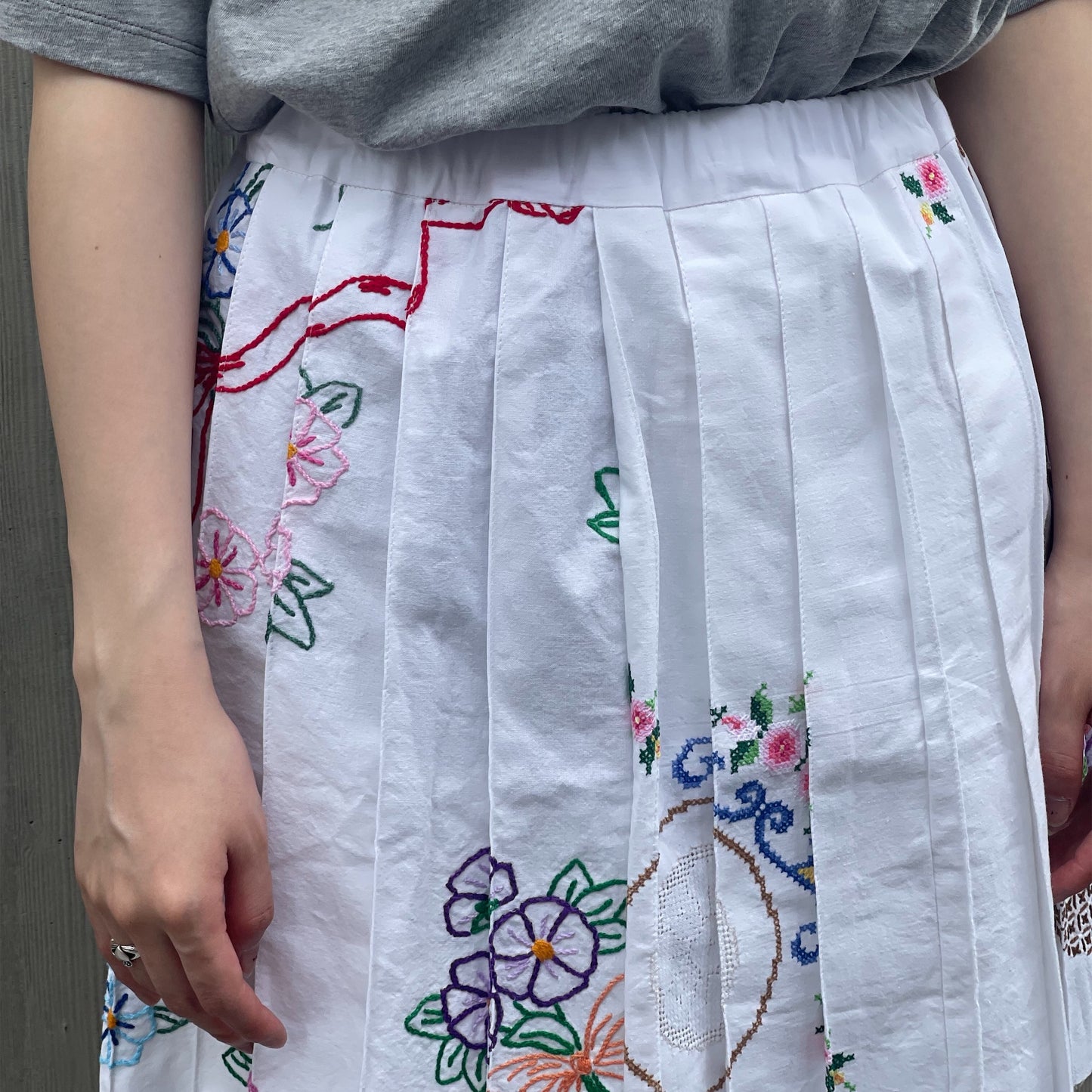 【SHEEP別注】TABLE CLOTH PLEATED SKIRT / テーブルクロスプリーツスカート