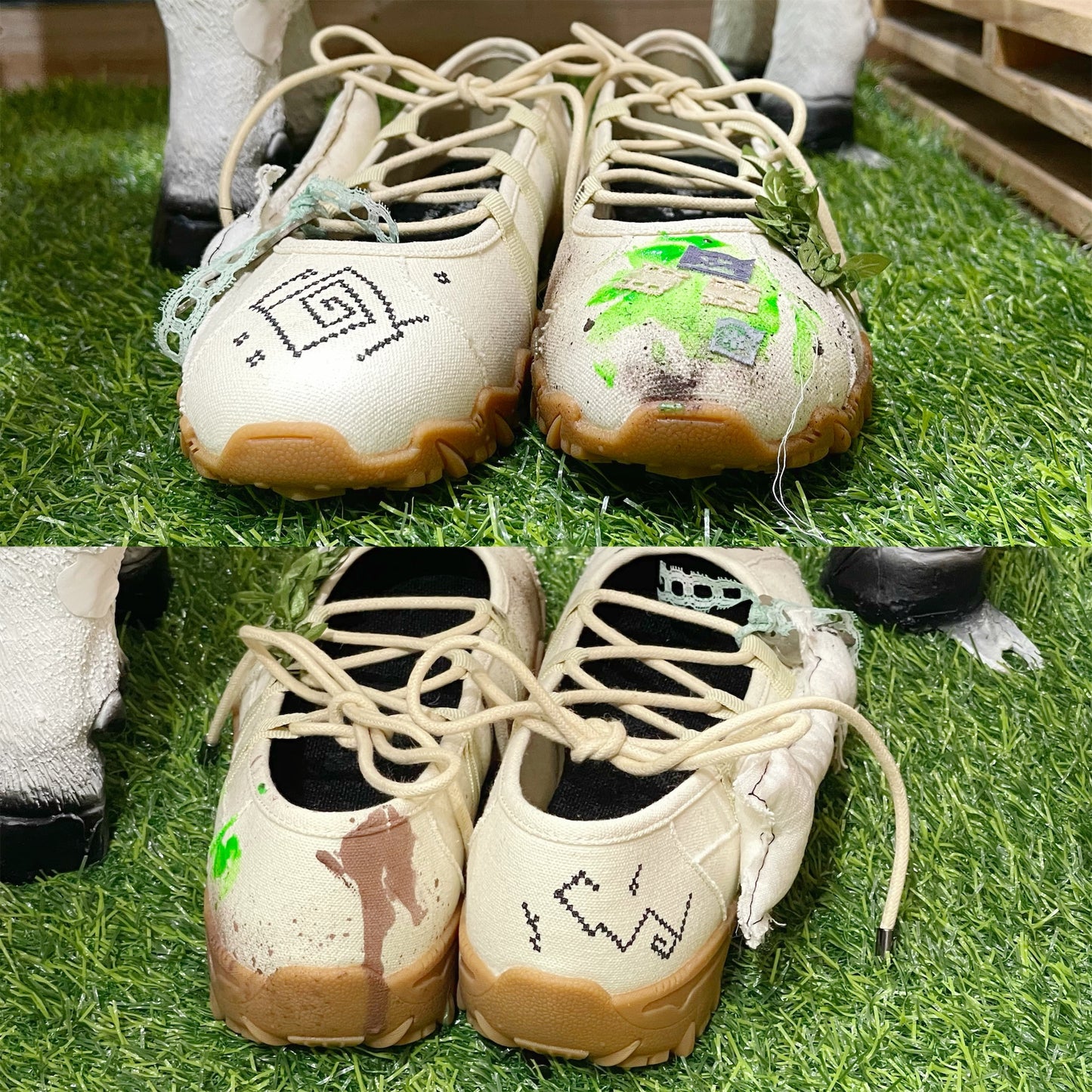 【Teji x yushokobayashiコラボレーションシューズ】Teji Turn / Natural / 25cm