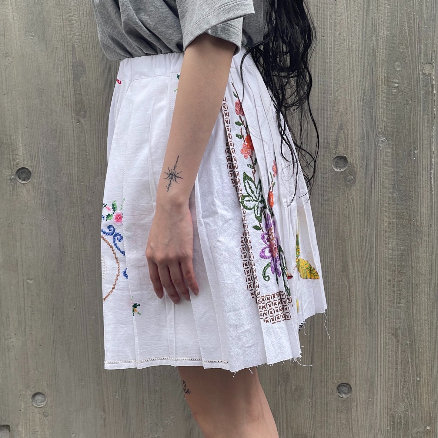 【SHEEP別注】TABLE CLOTH PLEATED SKIRT / テーブルクロスプリーツスカート