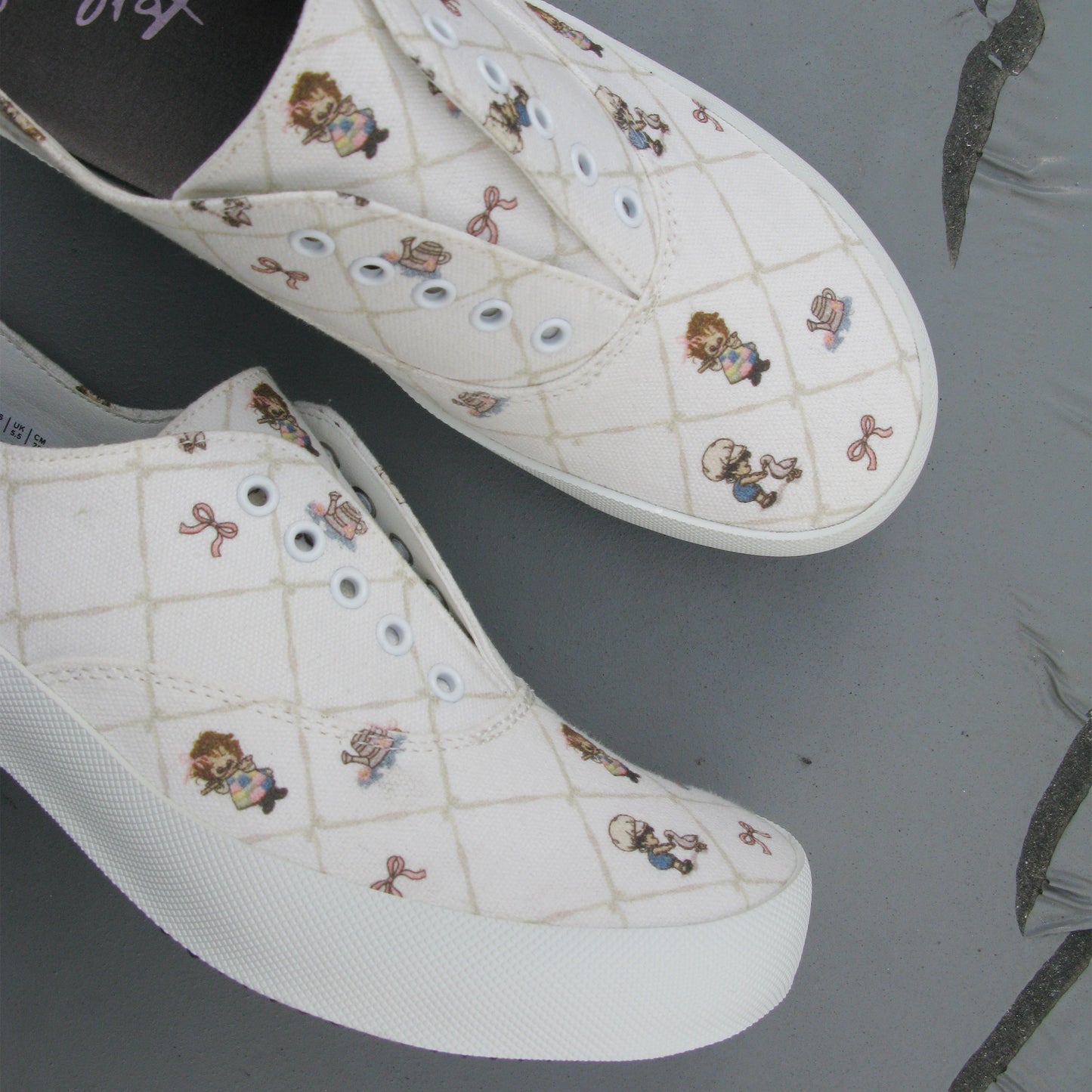 SLIP ON HEELS / COUNTRY / フラワーヒールスリッポン