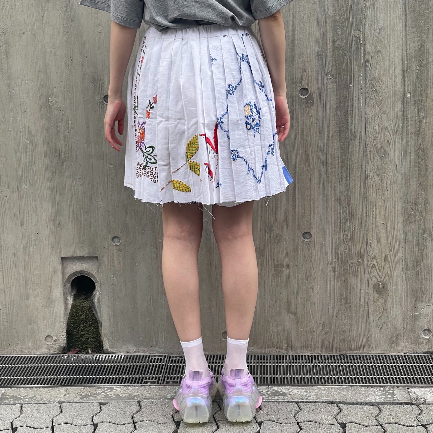 【SHEEP別注】TABLE CLOTH PLEATED SKIRT / テーブルクロスプリーツスカート