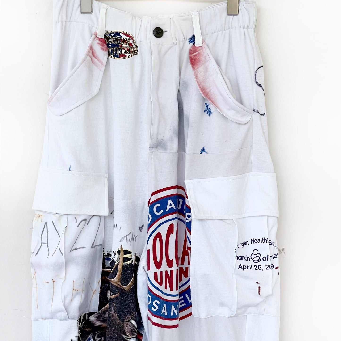 DE / RECONSTRUCTED VINTAGE T/CARGO / WHITE / リメイクカーゴパンツ