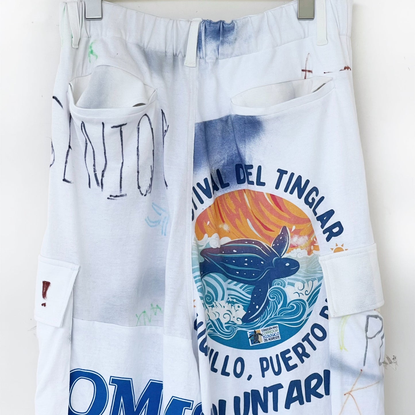 DE / RECONSTRUCTED VINTAGE T/CARGO / WHITE / リメイクカーゴパンツ