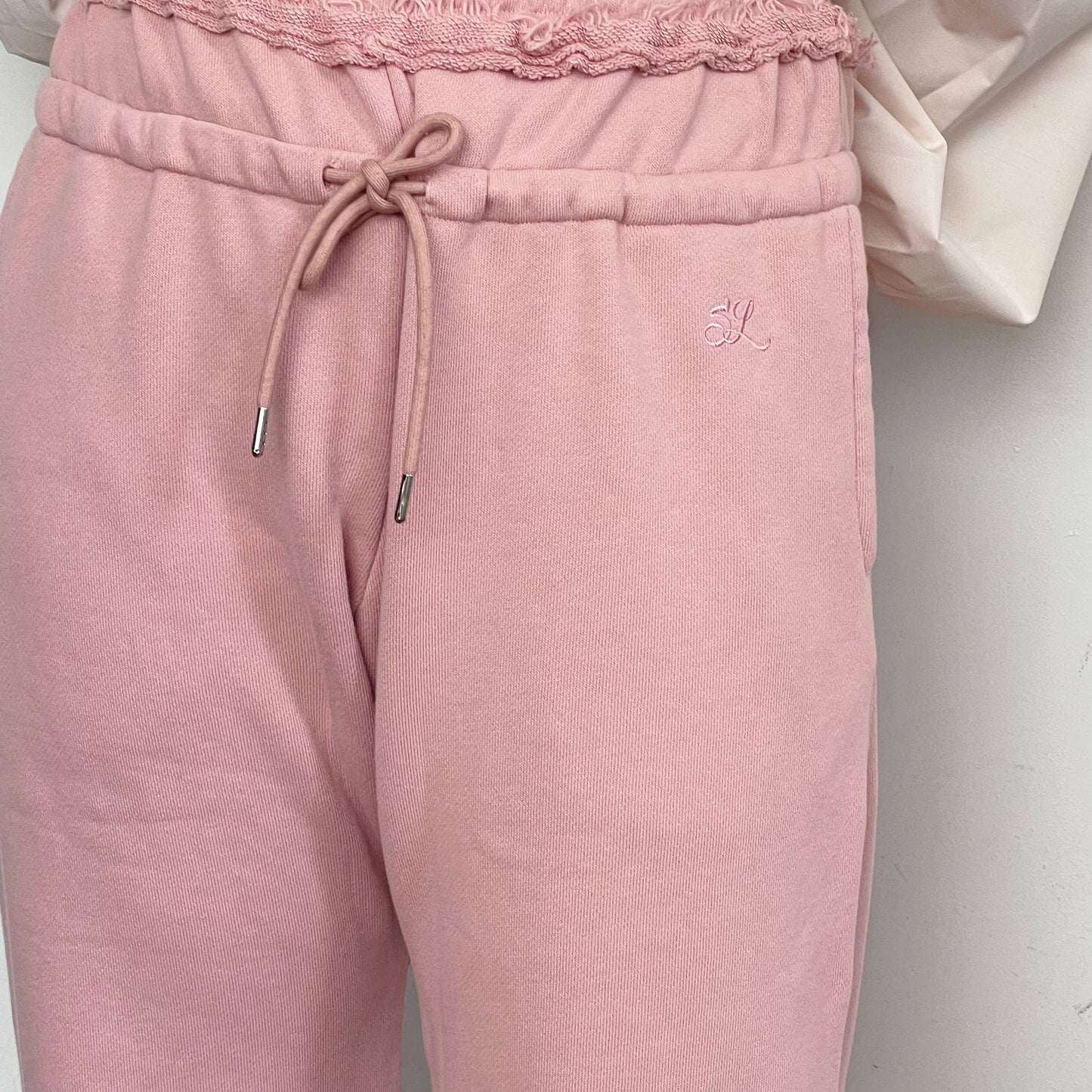 One day double pants / DUST PINK / ダブルウエストスウェットパンツ