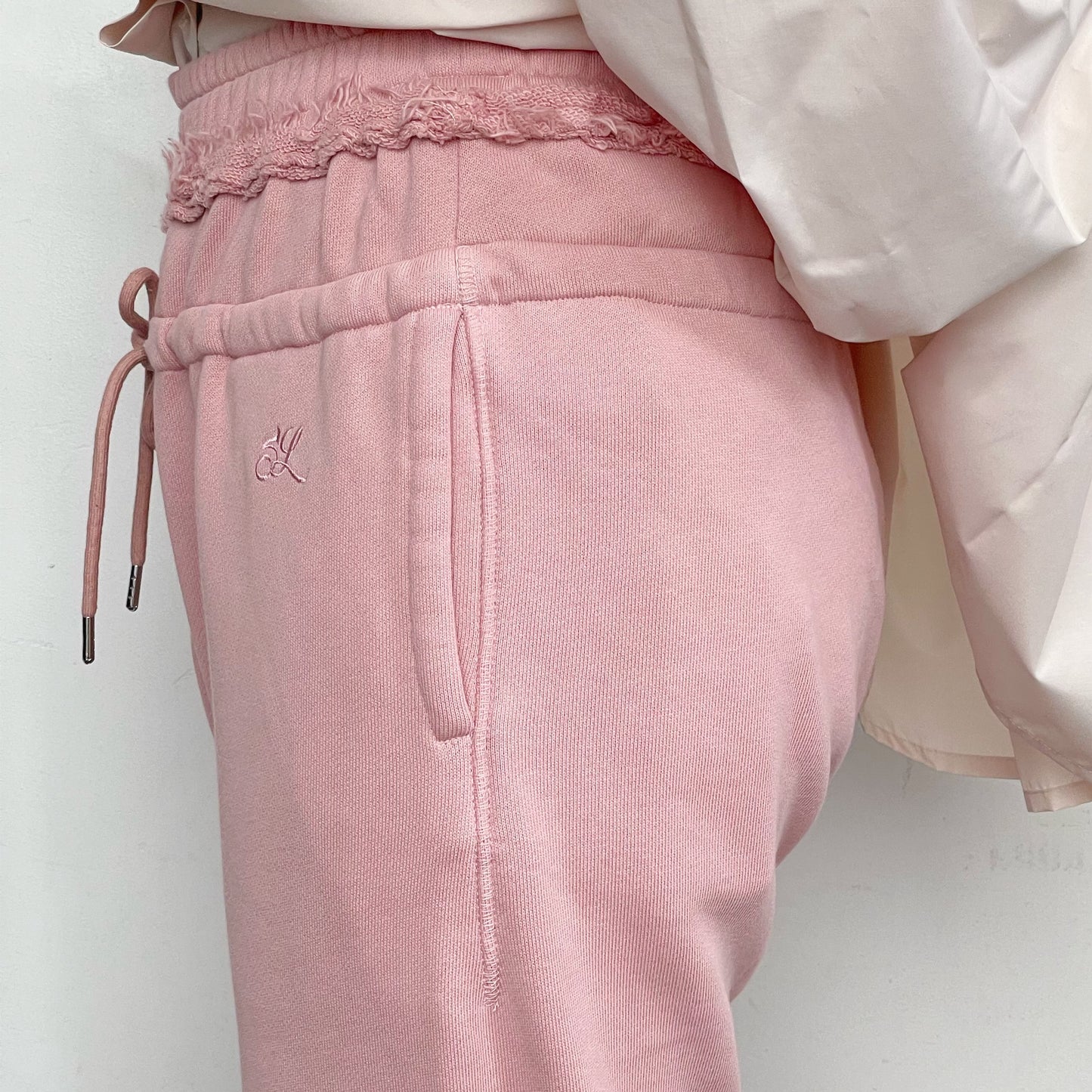 One day double pants / DUST PINK / ダブルウエストスウェットパンツ