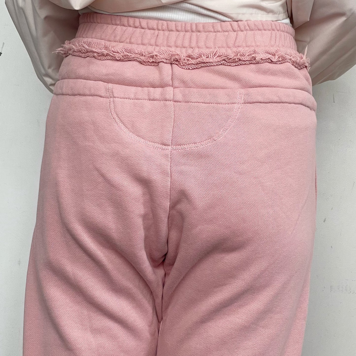 One day double pants / DUST PINK / ダブルウエストスウェットパンツ