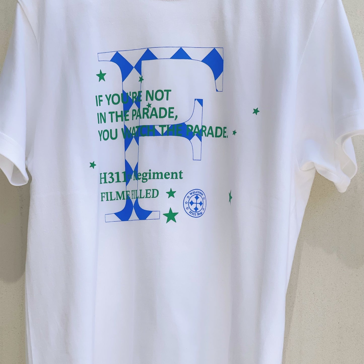 F Parade T / White / オリジナルグラフィックTシャツ
