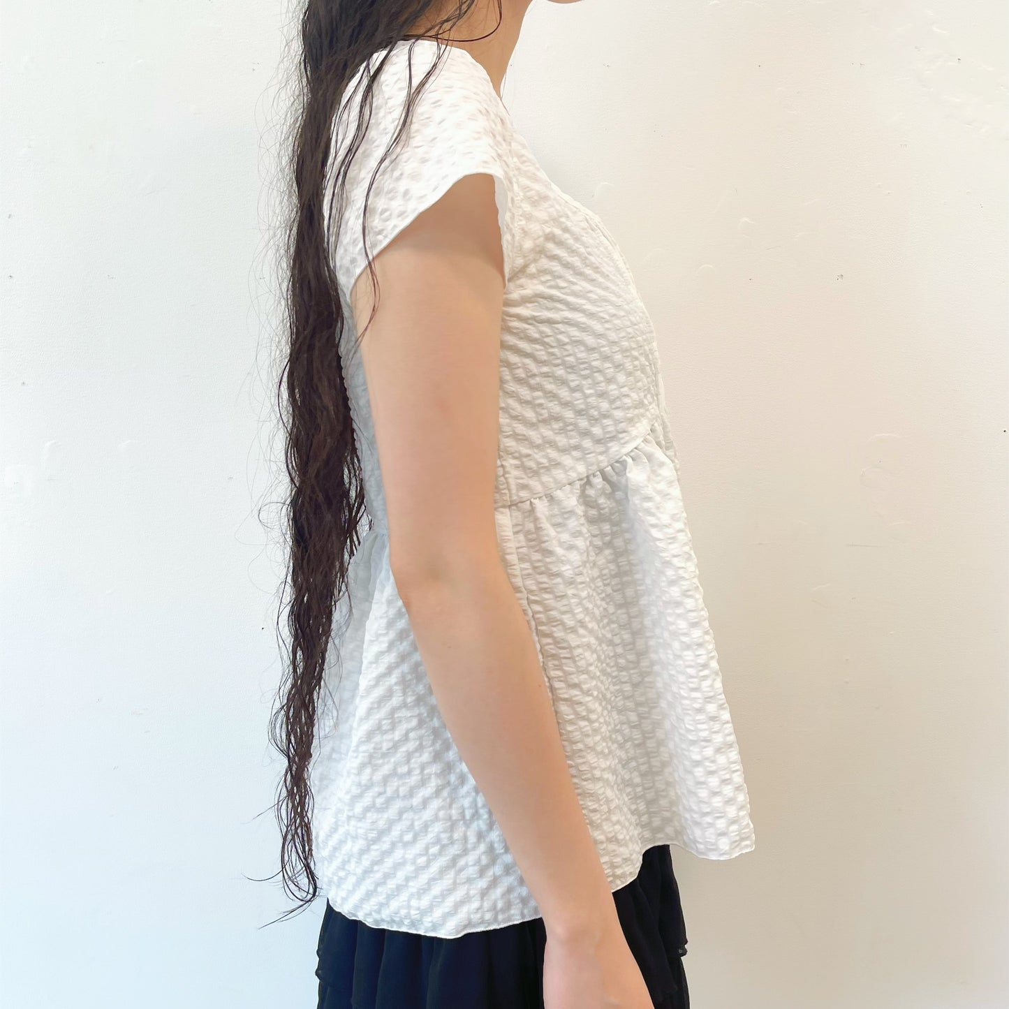 PINTUCK BLOUSE / WHITE / ピンタックブラウス