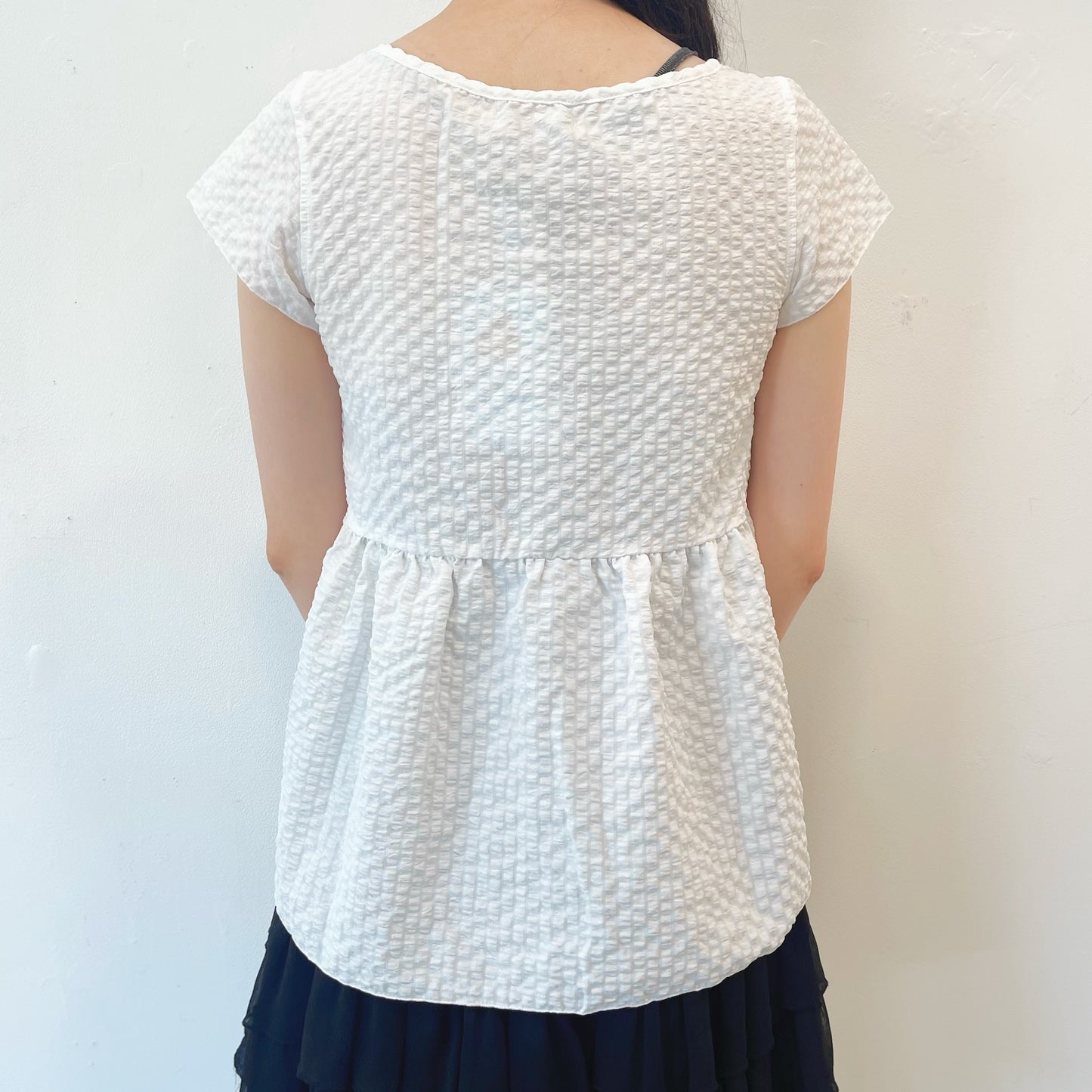 PINTUCK BLOUSE / WHITE / ピンタックブラウス