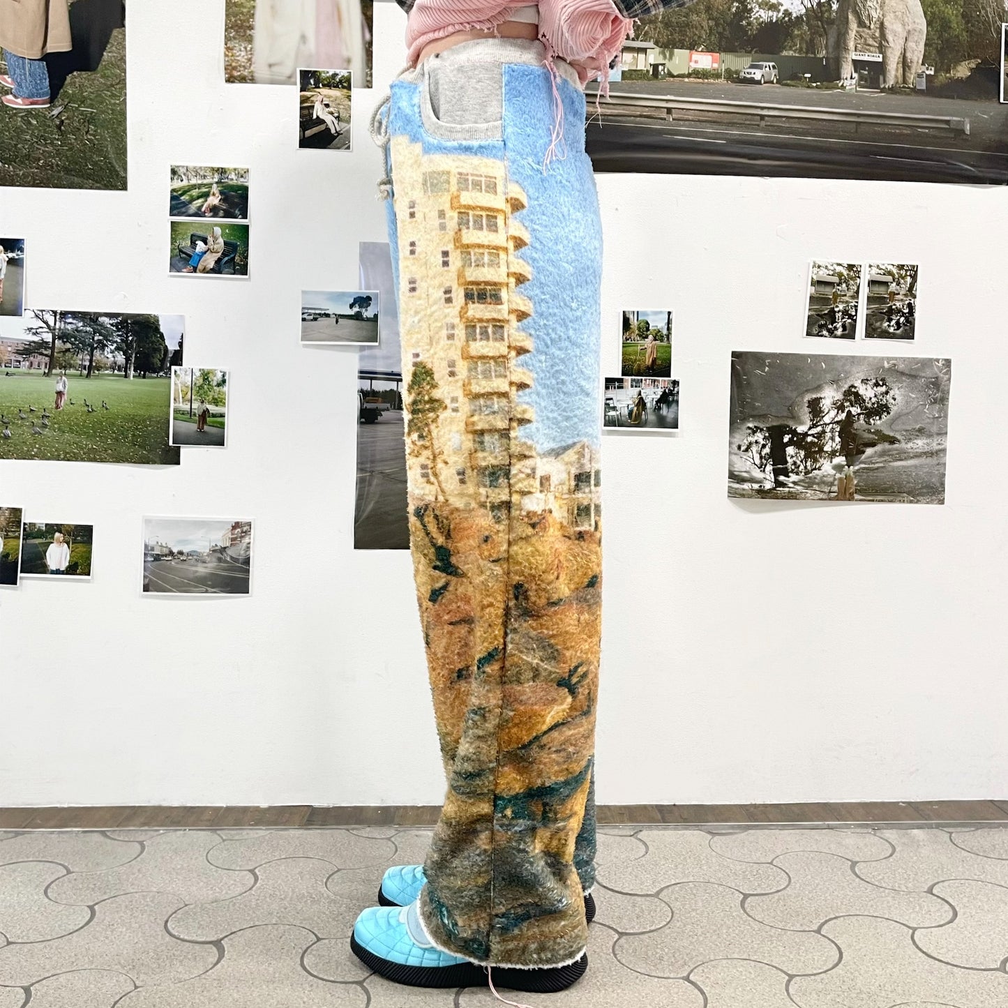 boa print pants / 風景 / ボアプリントパンツ