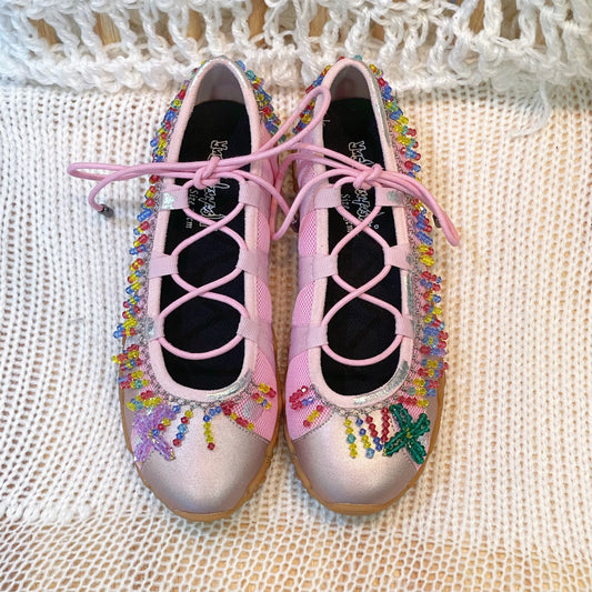 【MUnited Kingdomai x yushokobayashiコラボレーションシューズ】MK Turn / Pink / 23cm