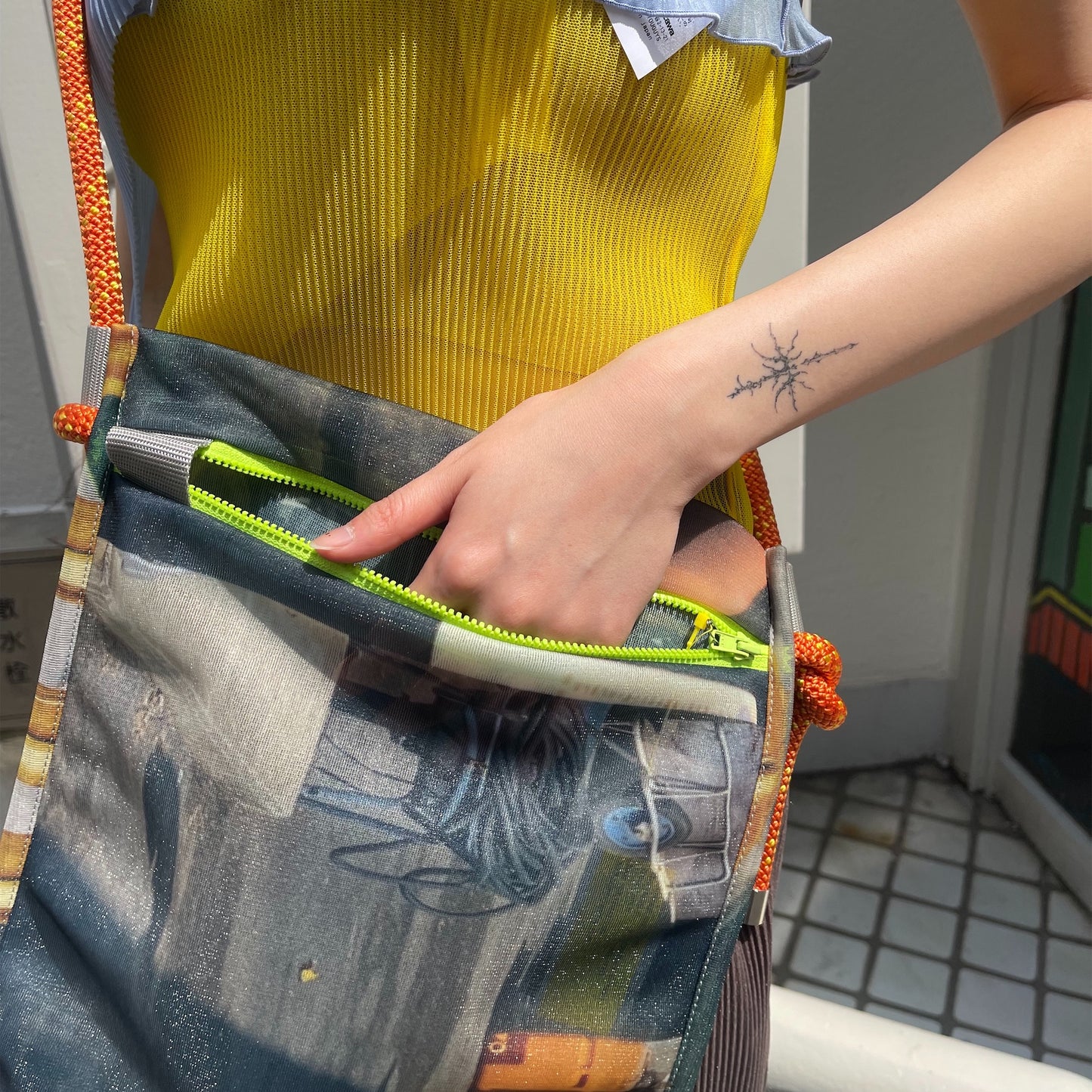 LAUNDRY NET (STRAP SET) / MULTI / ランドリーショルダーバッグ