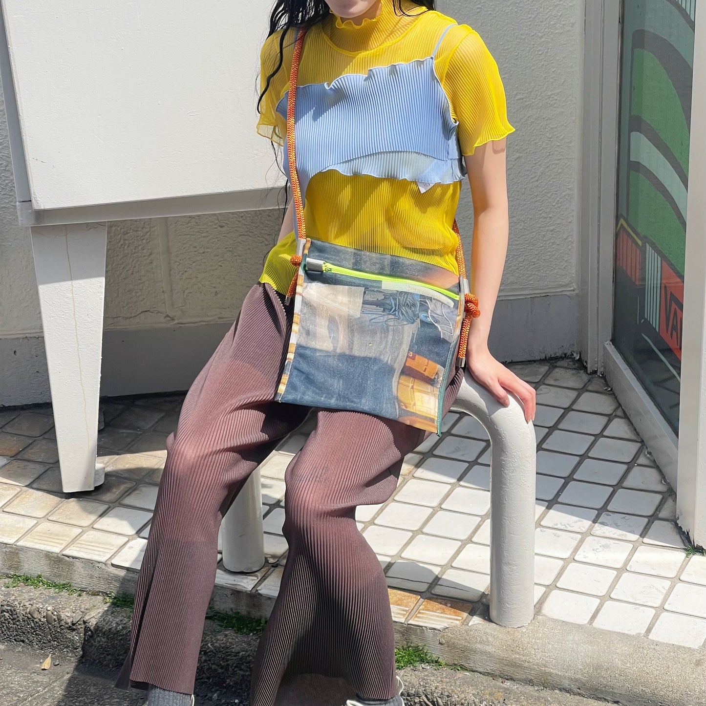 LAUNDRY NET (STRAP SET) / MULTI / ランドリーショルダーバッグ